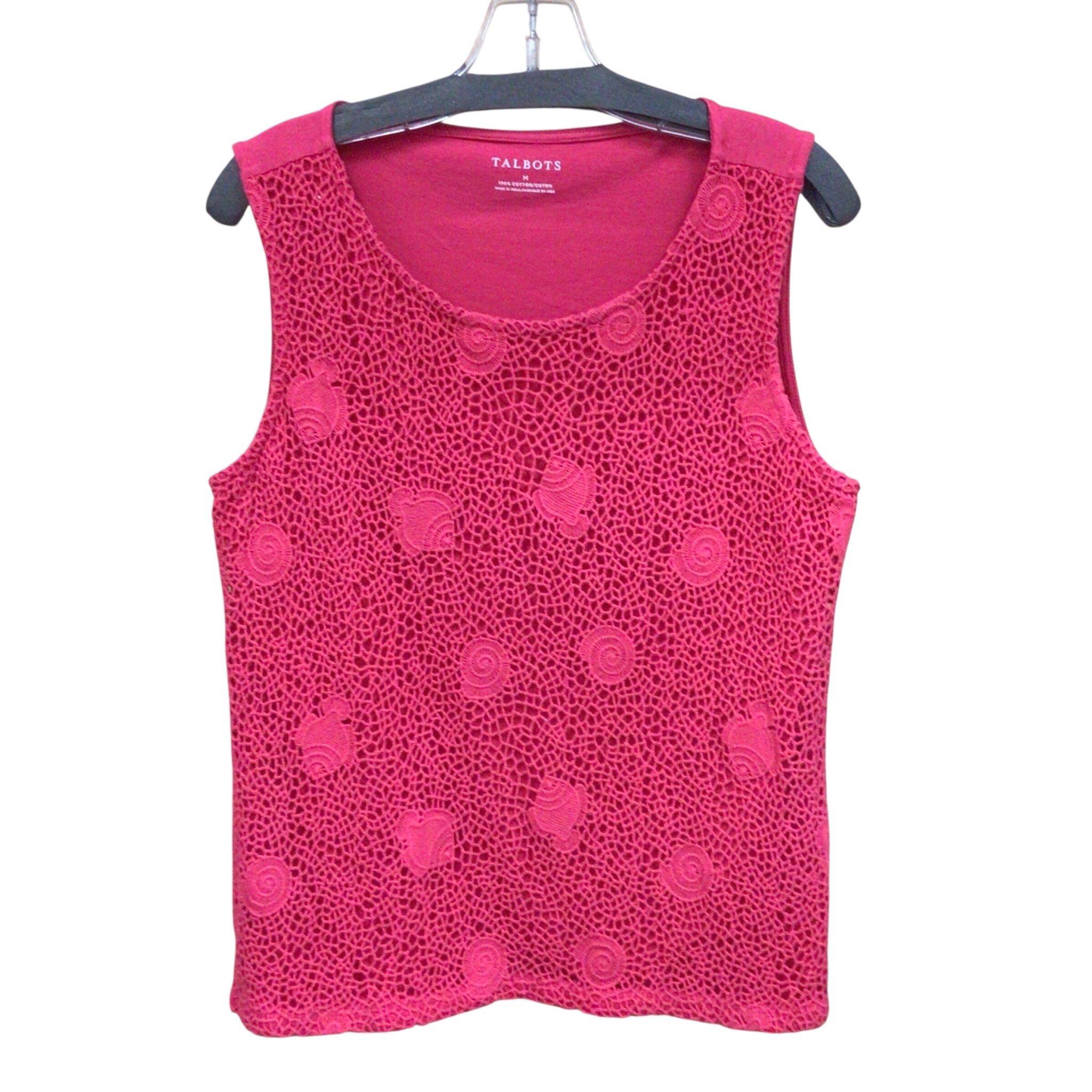 Talbots Magenta Sleeveless Top Size Medium