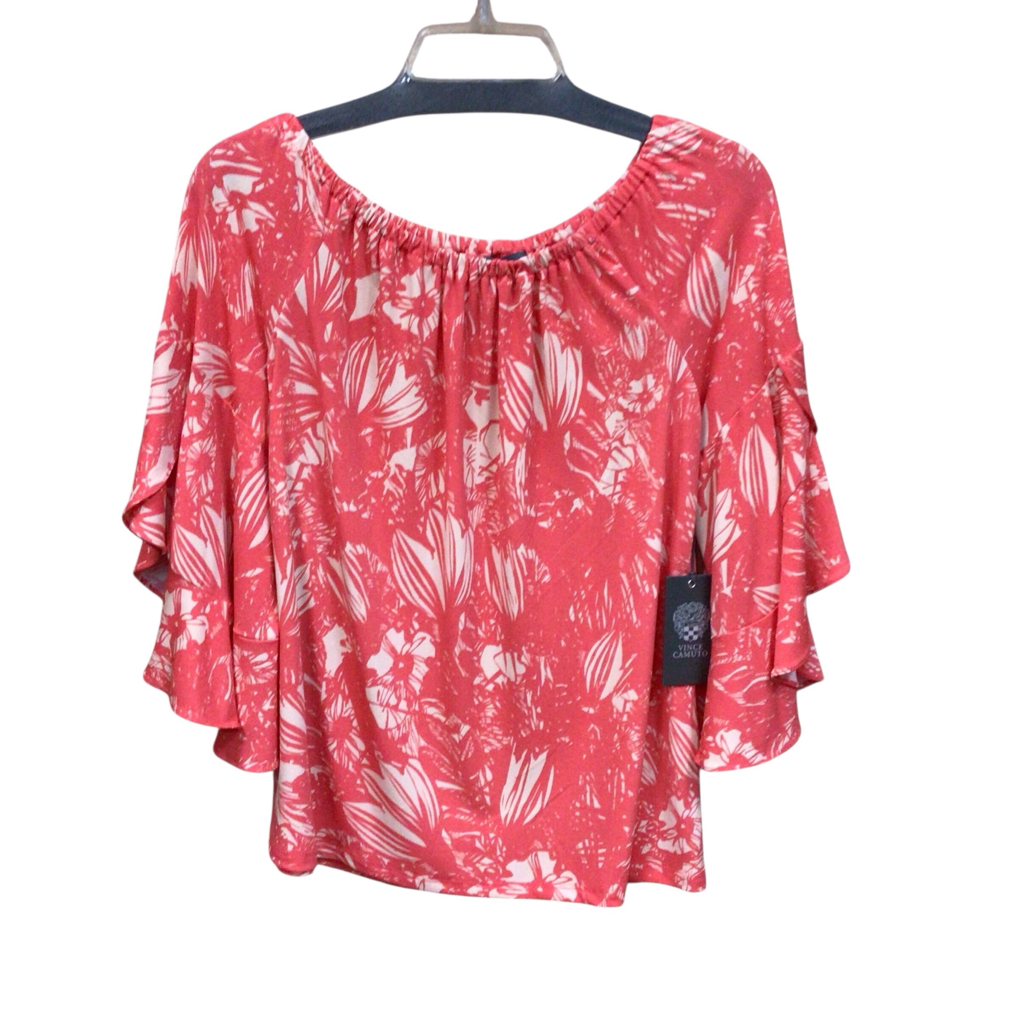 Vince Camuto Small Coral Short Sleeve Top
