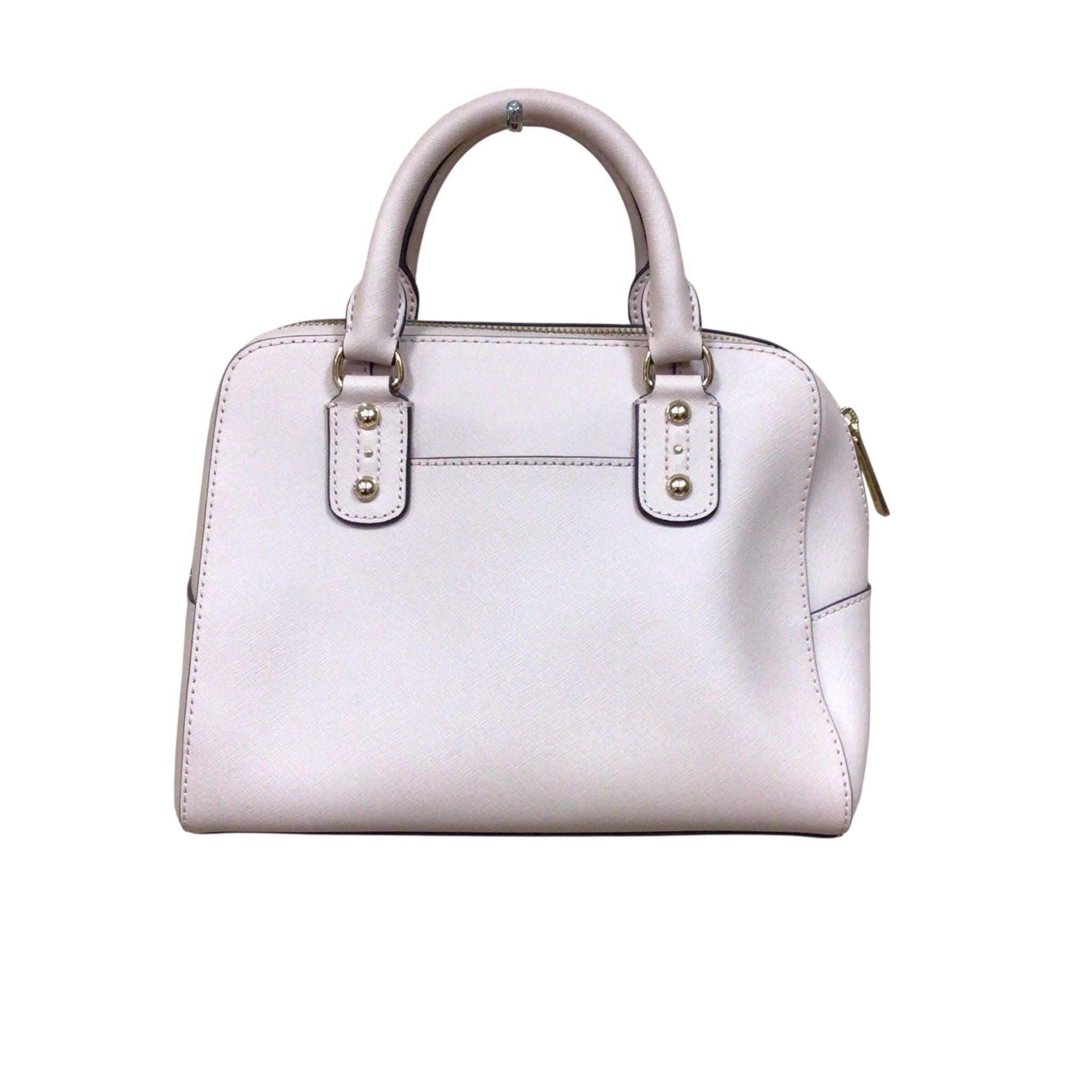 Michael Kors "Sandrine" Pink Saffiano Leather Satchel Crossbody Bag
