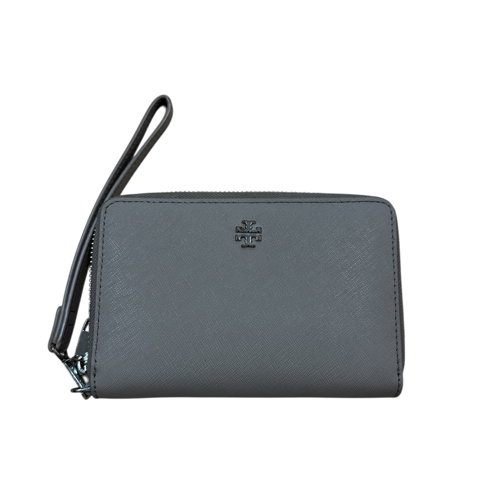Tory Burch Gray Zip Around Wristlet Wallet