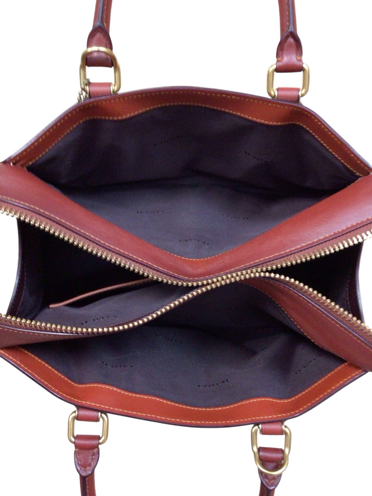 Coach 30949 Signature "Bond Bag" Leather Satchel
