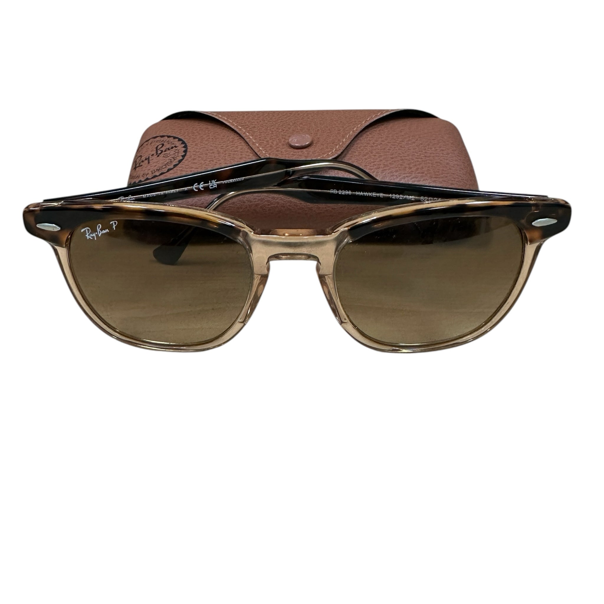 Ray-Ban RB2298 Hawkeye Tortoise Shell Brown Women's Polarized Sunglasses