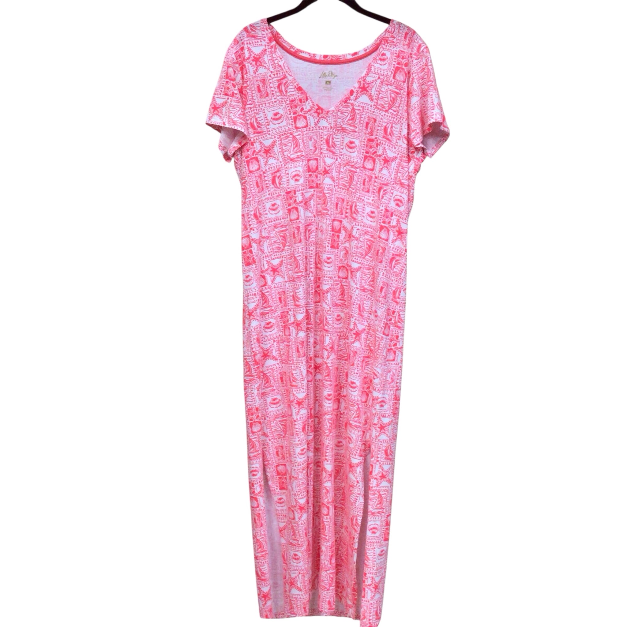 Lilly Pulitzer "Etta" Short Sleeve Maxi Dress
