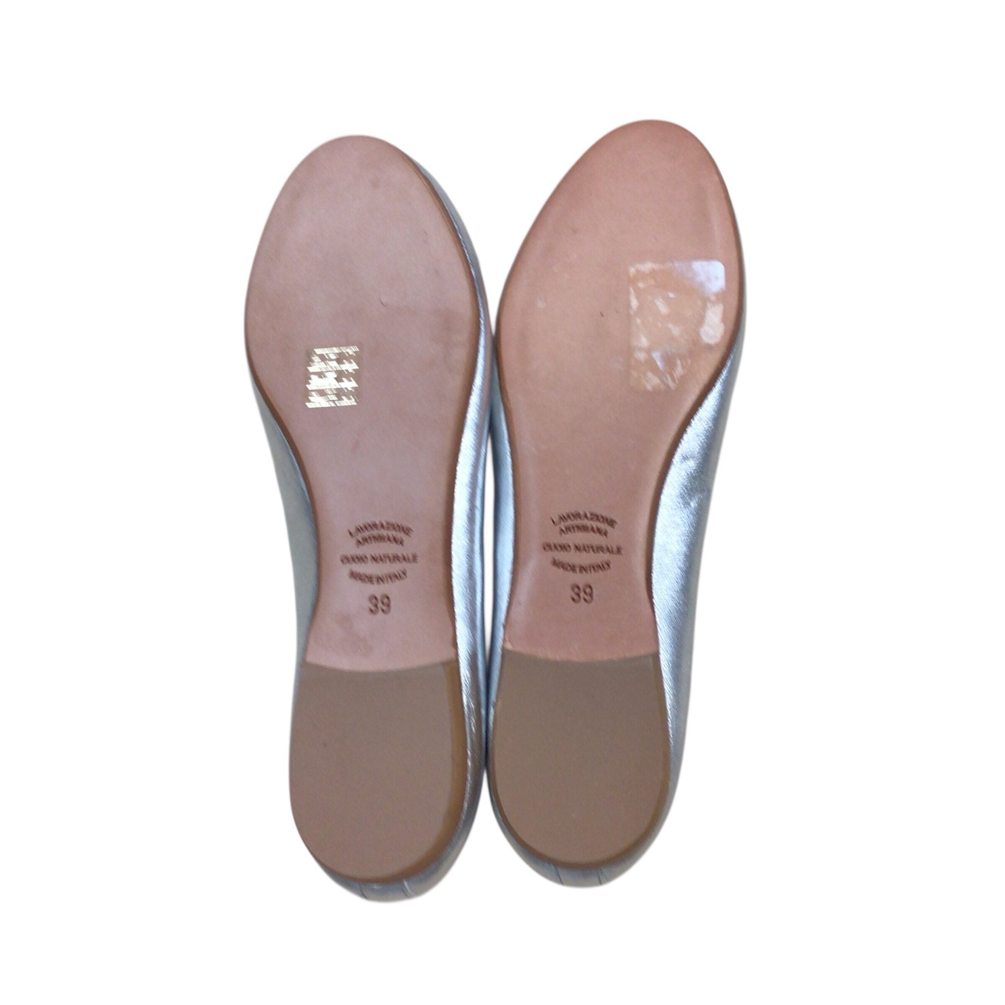 White Mountain Silver Ballet Flats Size 9 Flats