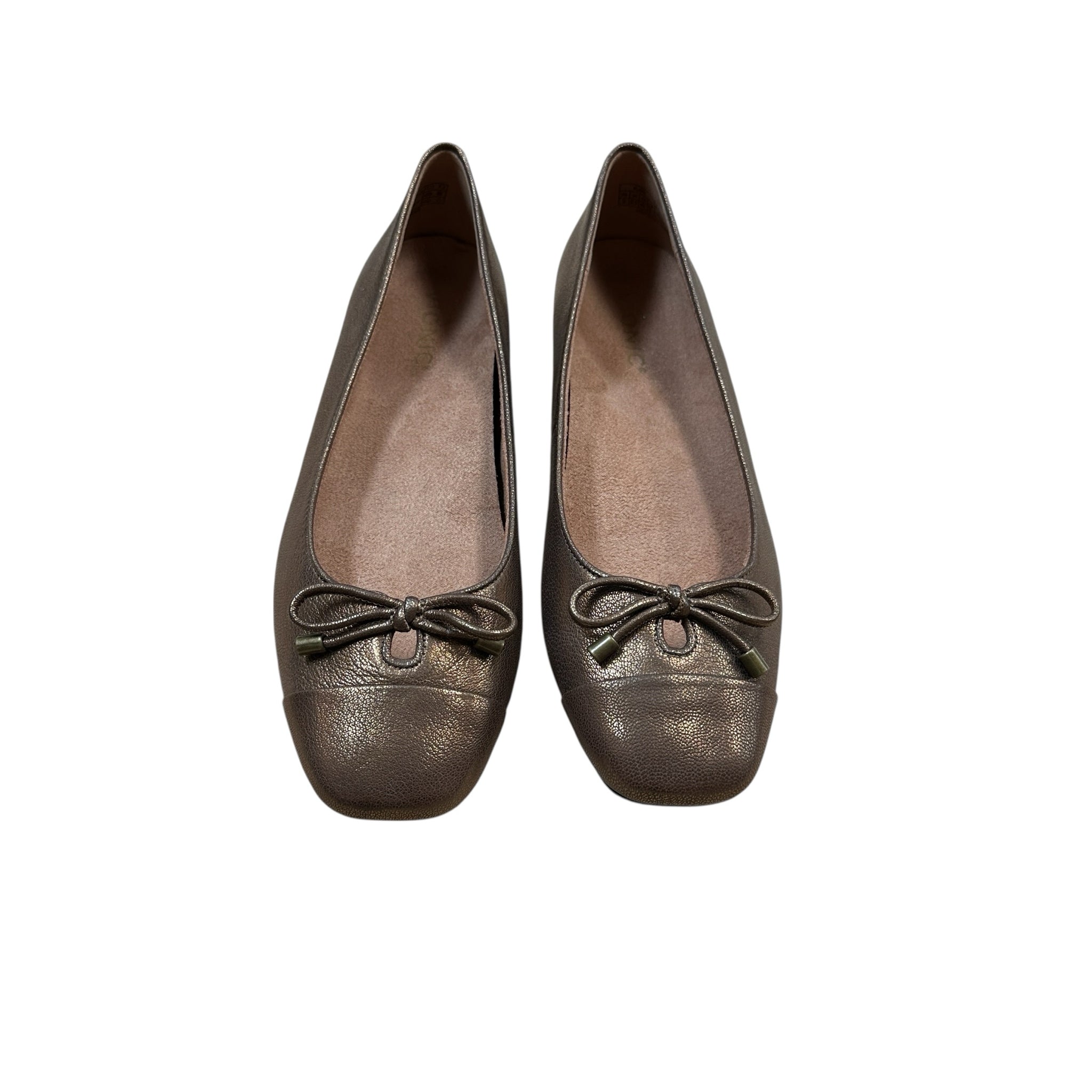 Vionic Bronze Ballet Flats Size 9