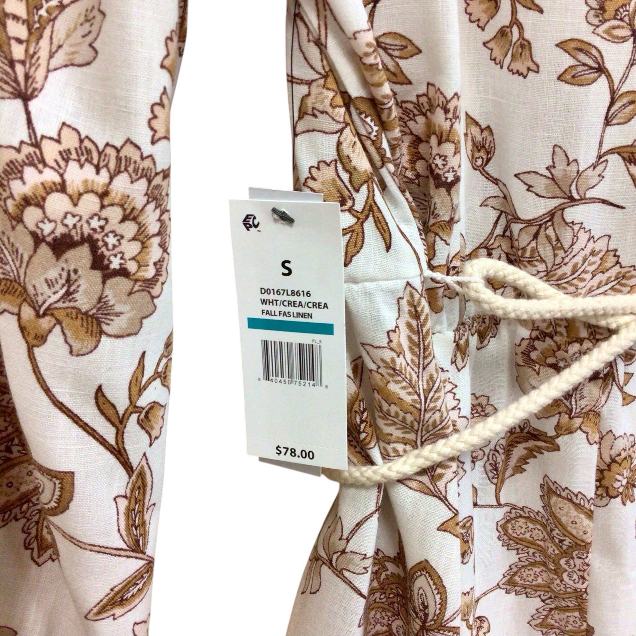 Emma & Michele Floral Long Sleeve Dress Size Small