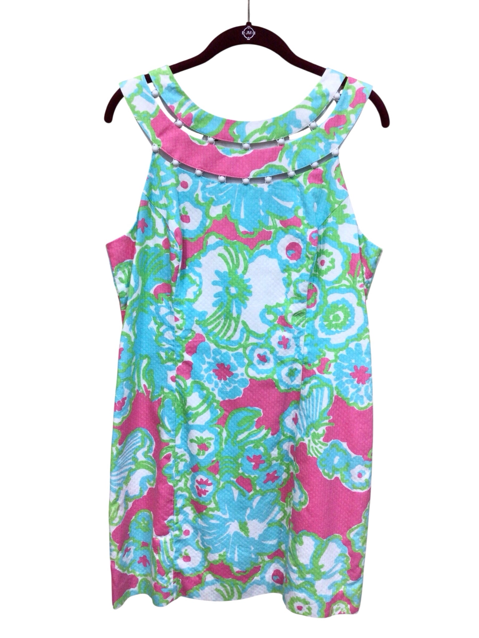 Lilly Pulitzer "Lindy" Beaded Shift Dress Size 12