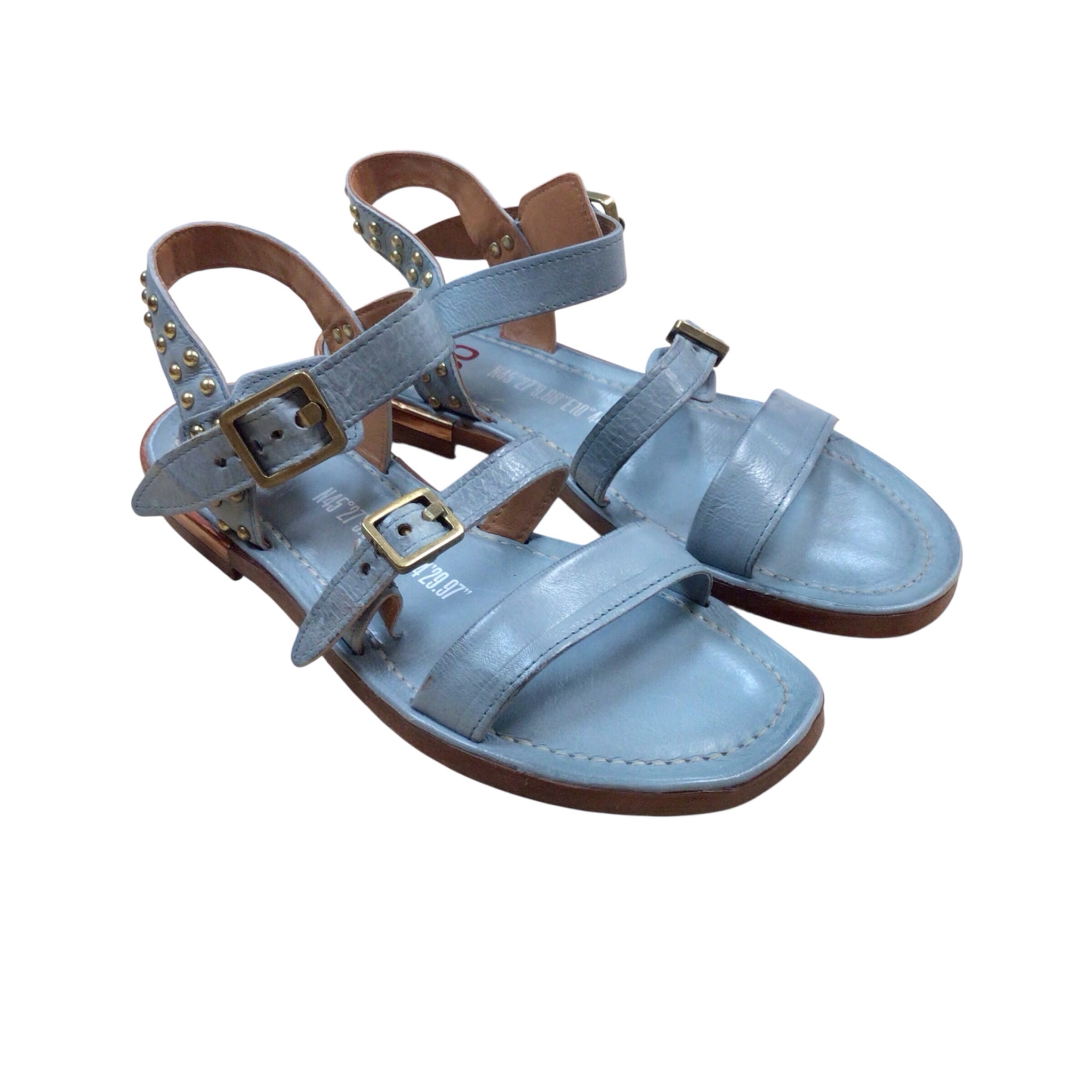 A.S. 98 "Glenny" Sky Blue Sandals Size 8.5
