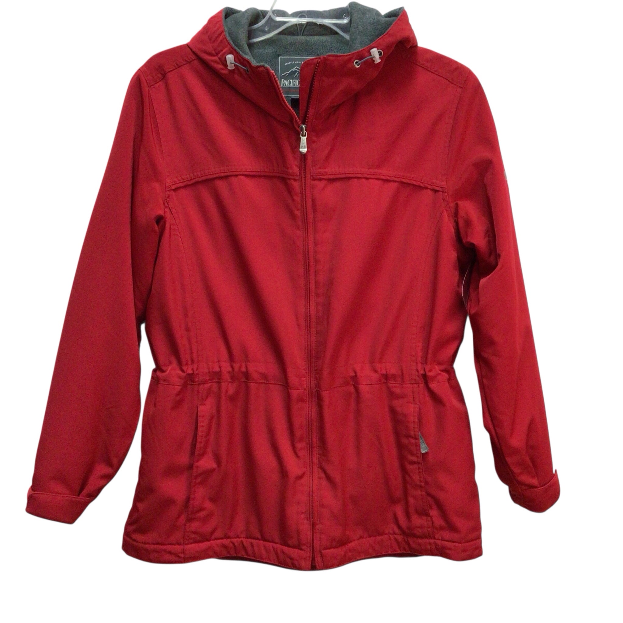 Pacific Trail Long Sleeve Red Hooded Jacket Size M