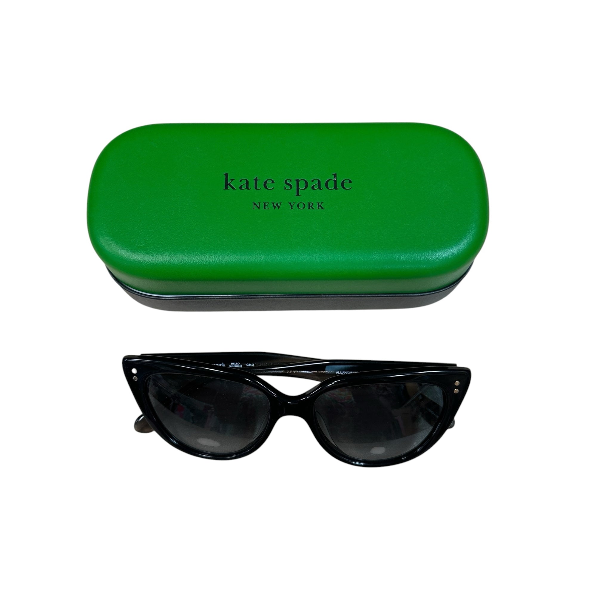 Kate Spade "Alijah" Black Cat Eye Sunglasses