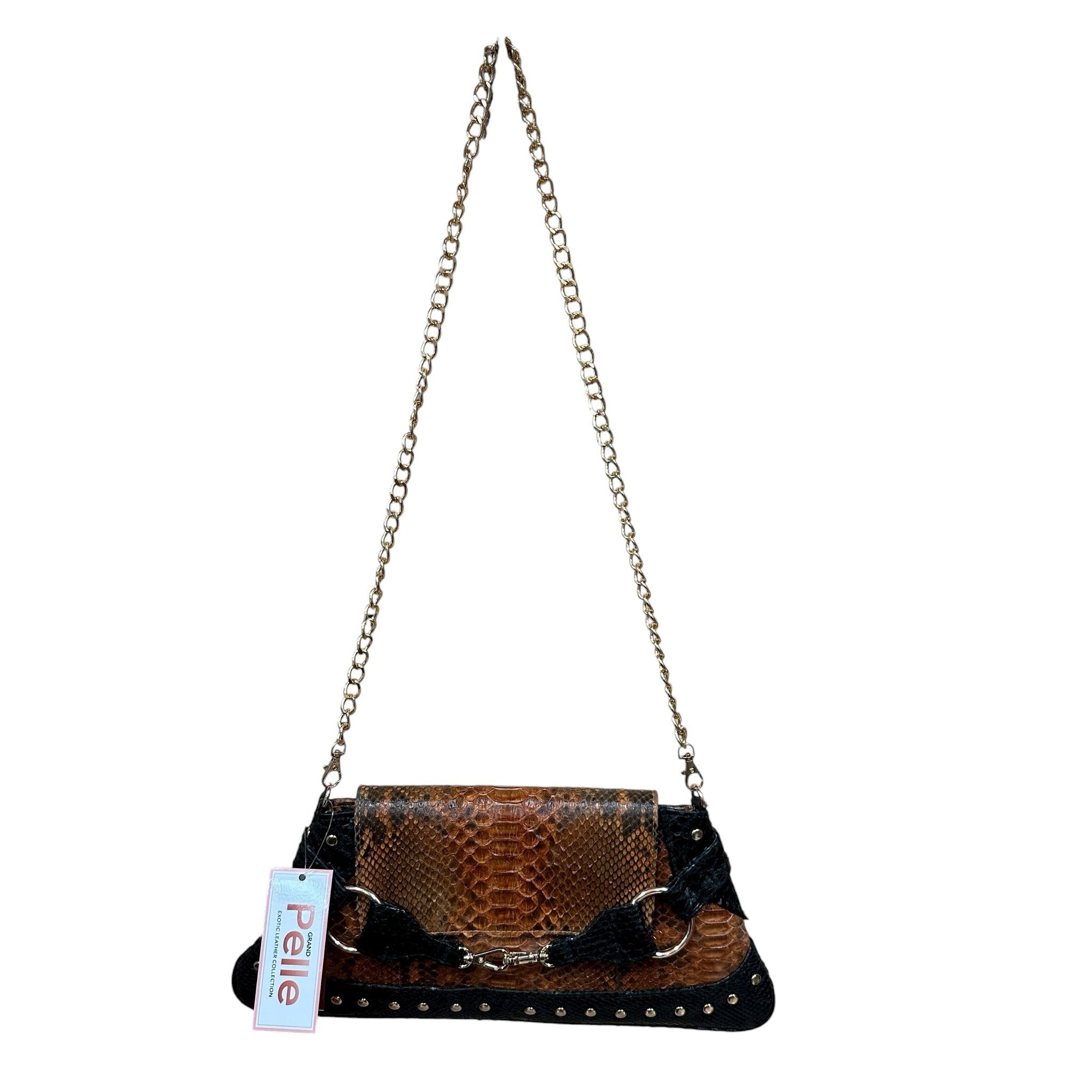 Grand Pelle 100% Genuine Python Leather Crossbody Bag