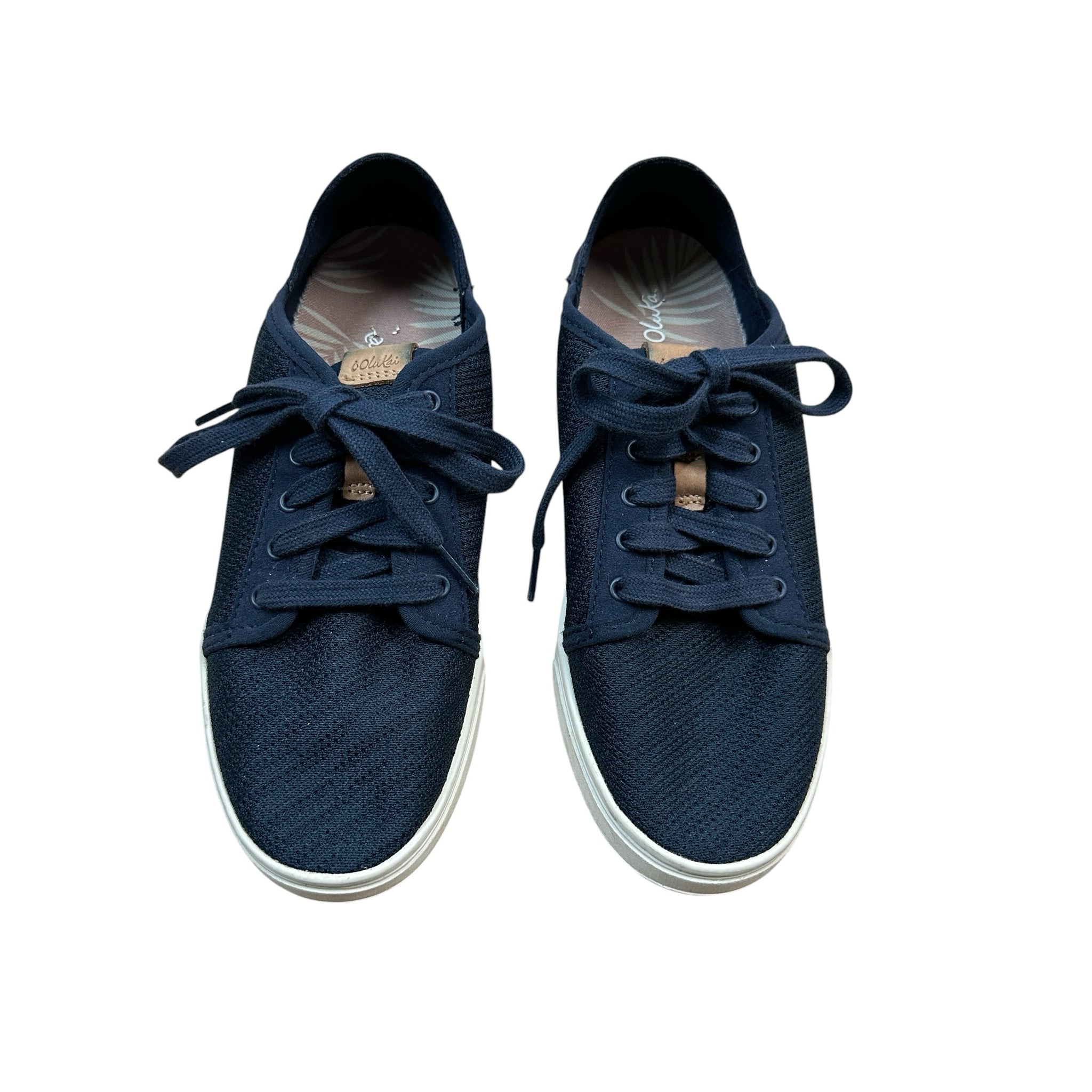 Olukai Women's Aloha Navy Lace Up Sneakers Size 6.5