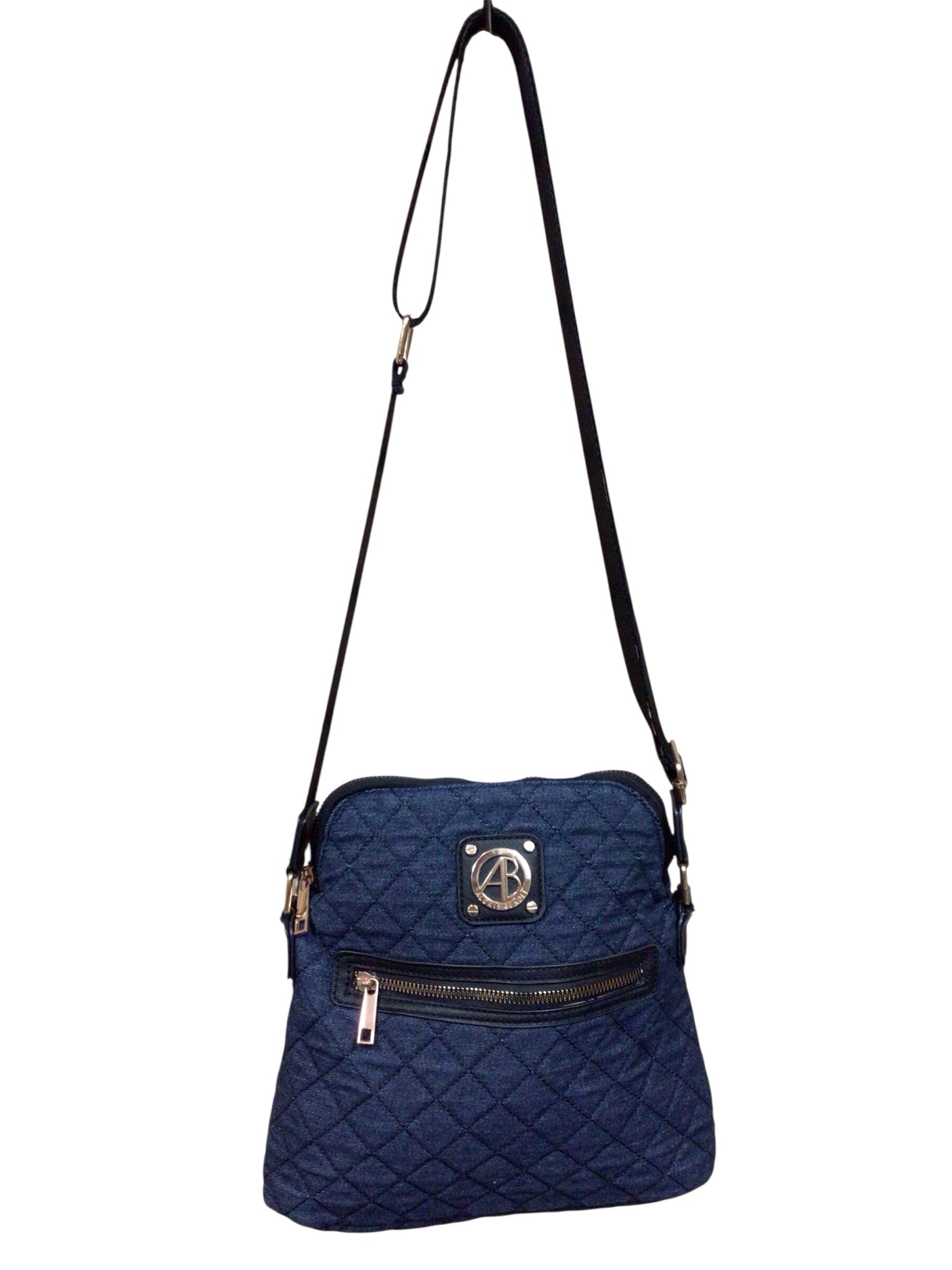 Alexis Bendel Denim Colored Dome Shaped Crossbody