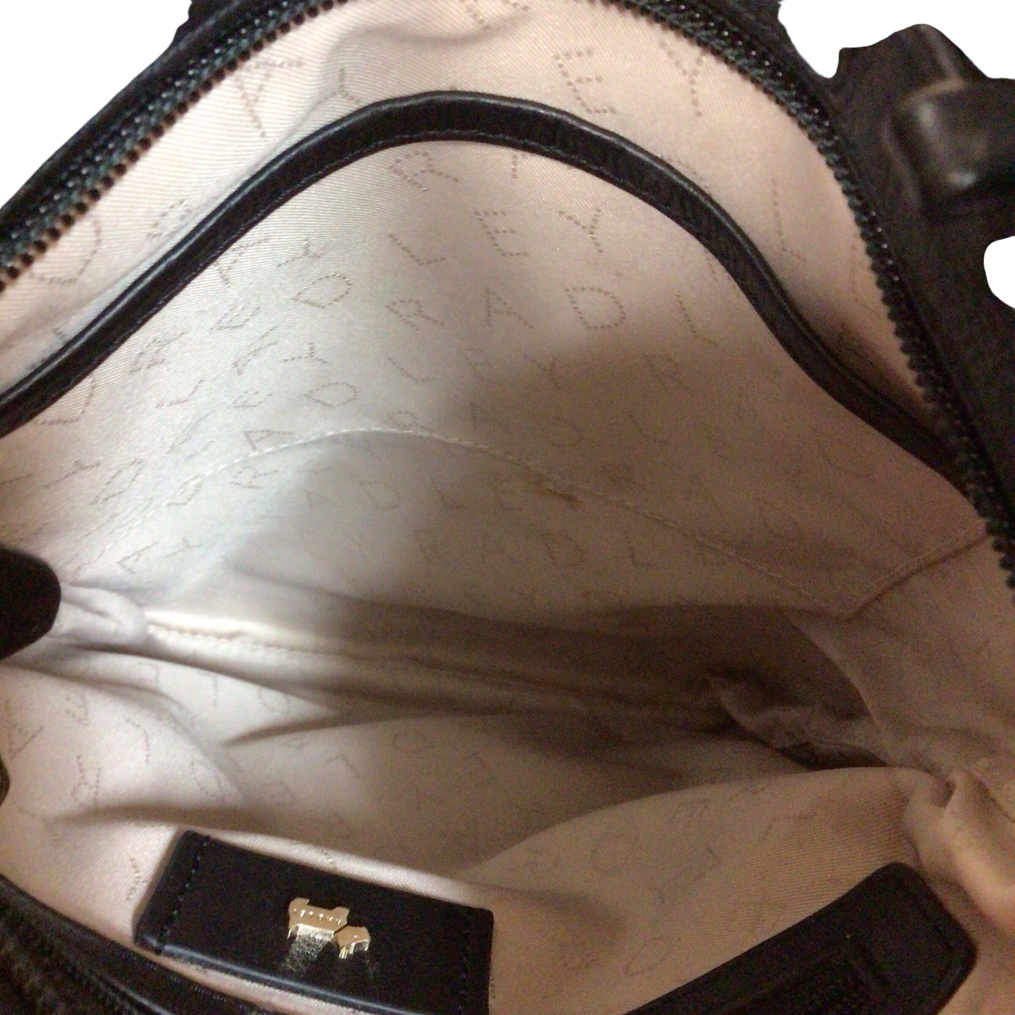 Radley London Pockets 2.0 Faux Croc Leather Black Crossbody Bag