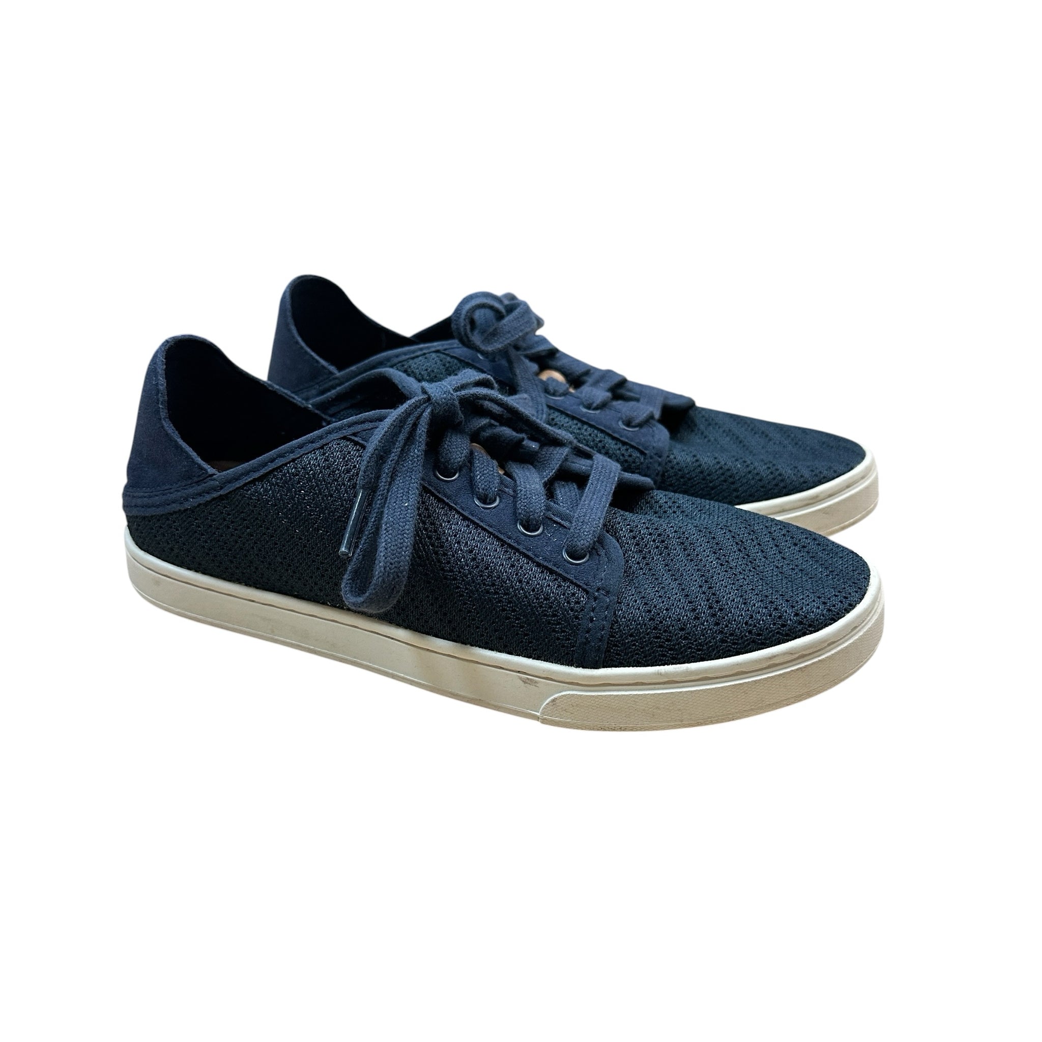 Olukai Women's Aloha Navy Lace Up Sneakers Size 6.5