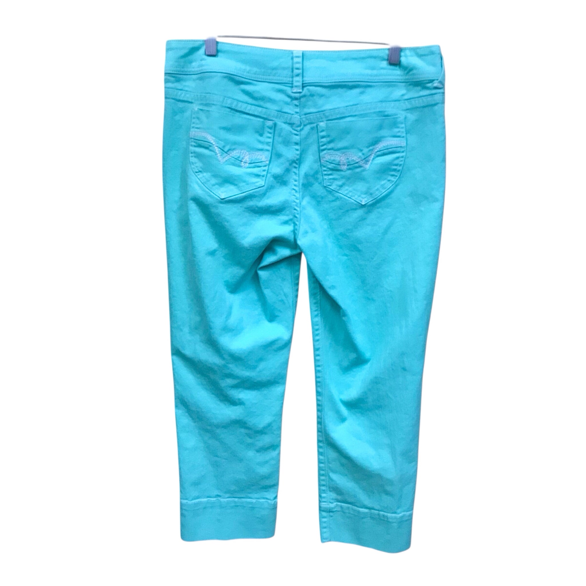 Tommy Bahama Teal Capri Pants Size 8