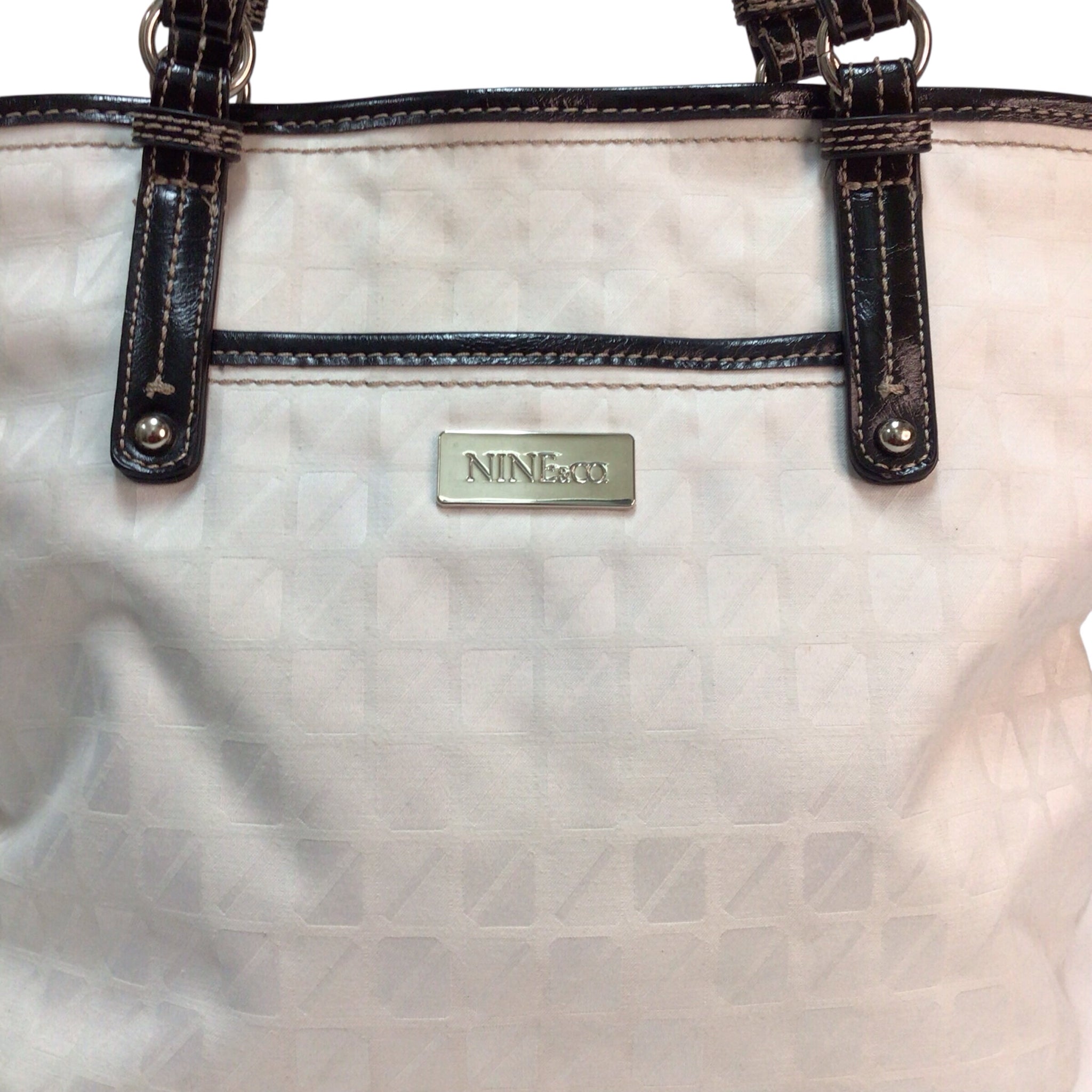 Nine & Co Black And White Shoulder Bag