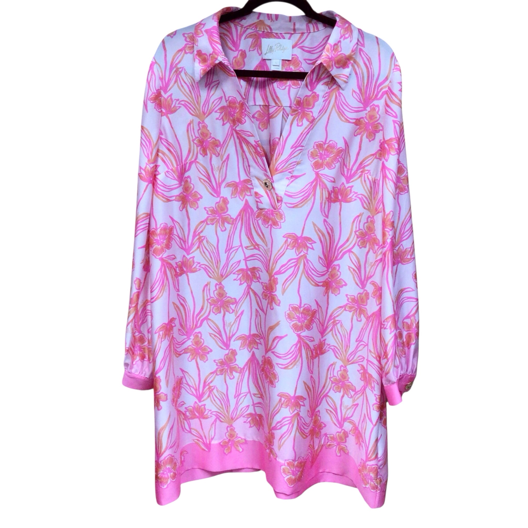 Lilly Pulitzer "Iralanne" Popover Shirtdress Size 12