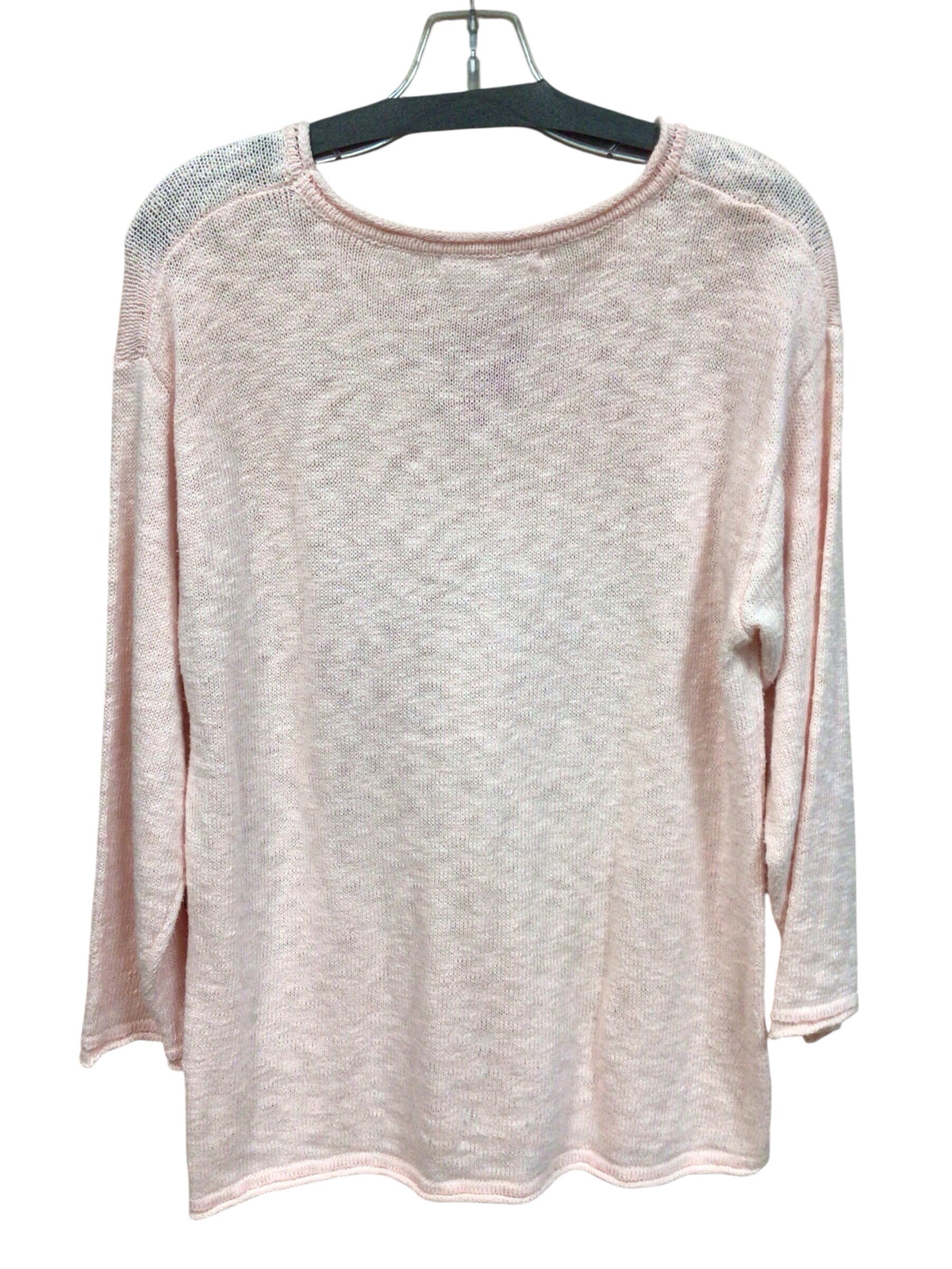 Lulu B Light Pink Long Sleeve Lightweight Sweater Size Small