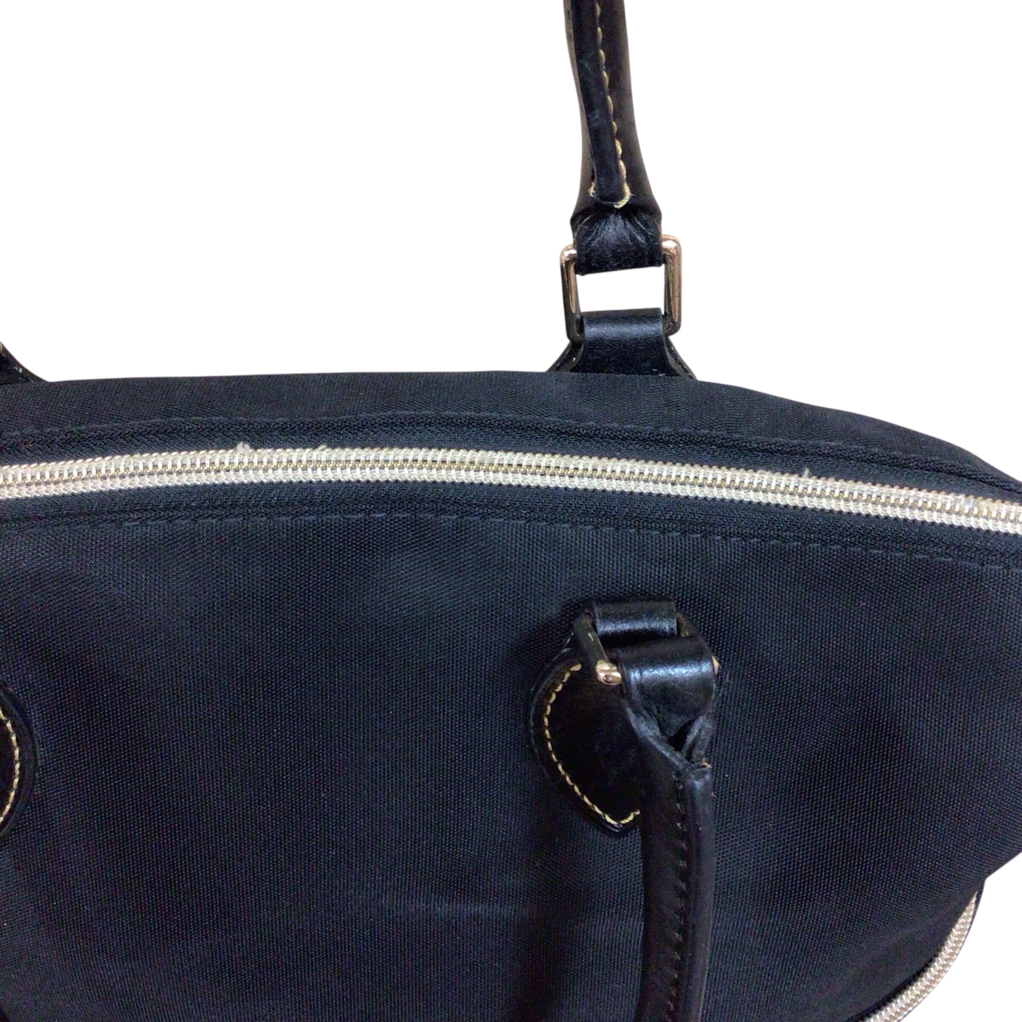 Dooney & Bourke Black Nylon Large Pocket Satchel Crossbody Shoulder Bag