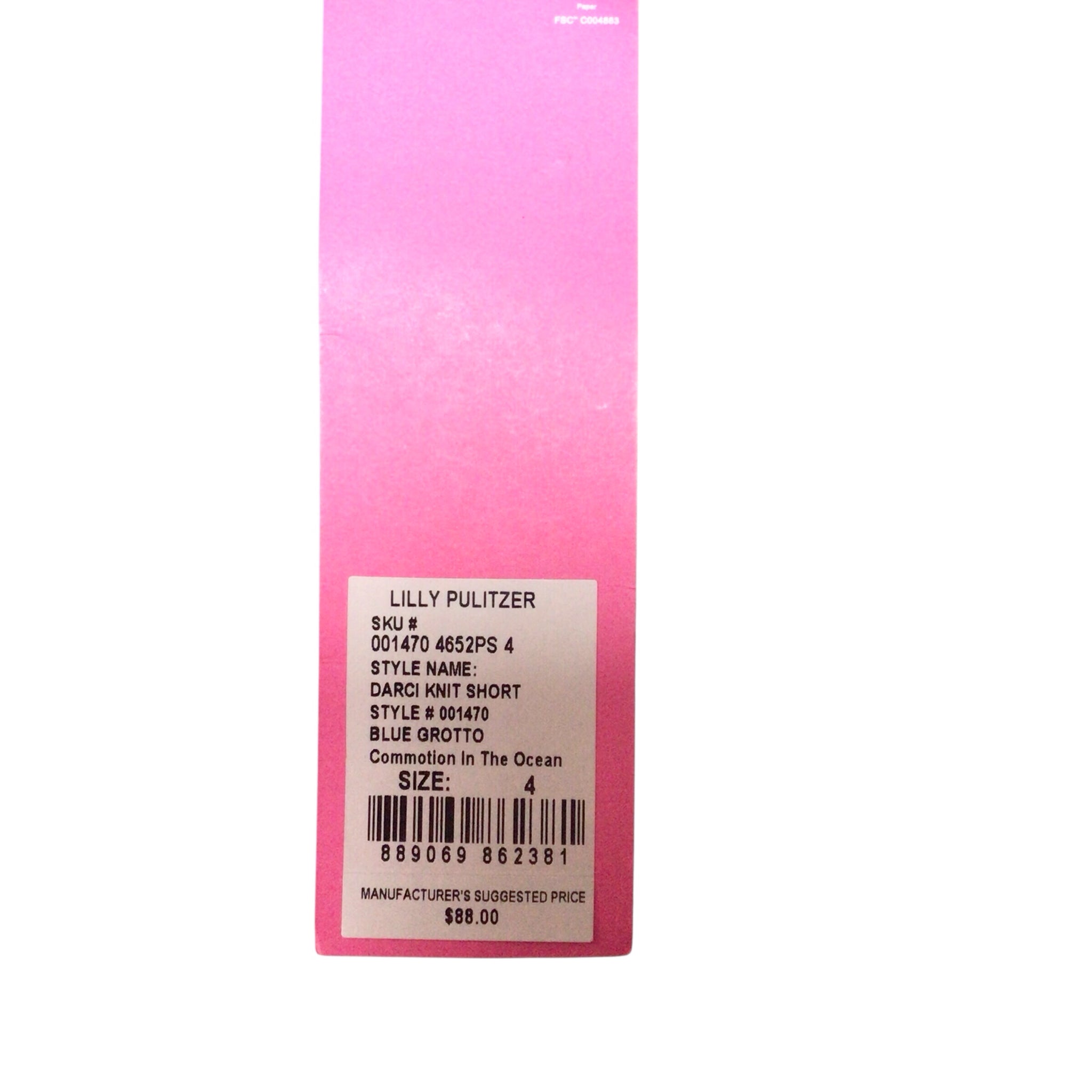 Lilly Pulitzer Darci Knit Shorts Blue Grotto Size 4