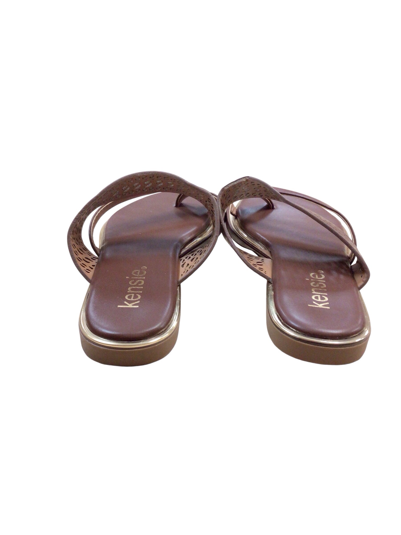 Kensie "Mia" Women's Chocolate Brown Sandals Size 7