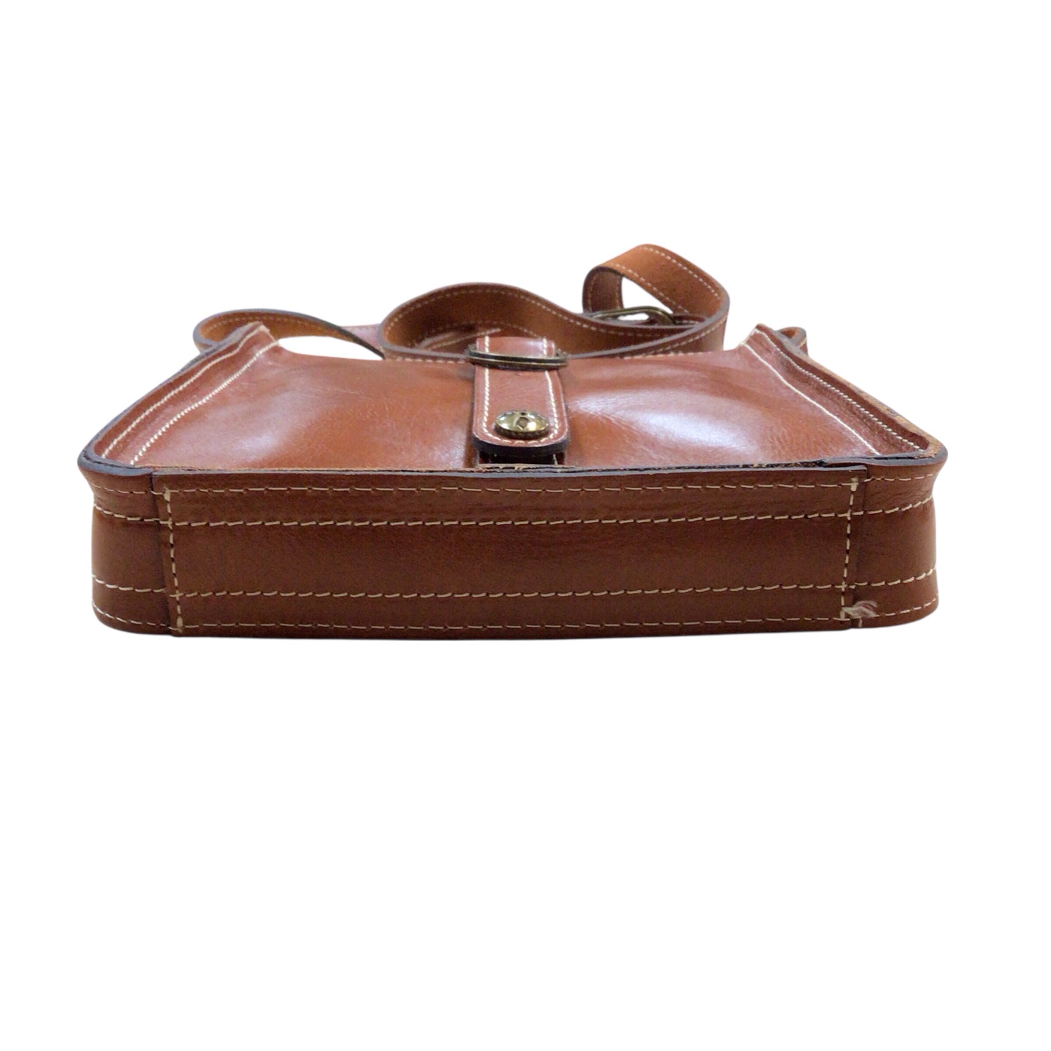 Patricia Nash Brown Venezia Leather Crossbody Bag