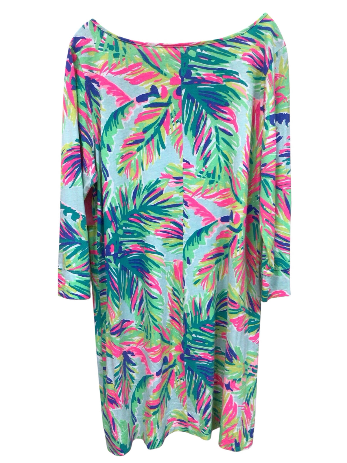 Lilly Pulitzer "Marlowe" 3/4 Sleeve "Island Time" Dress Size XL