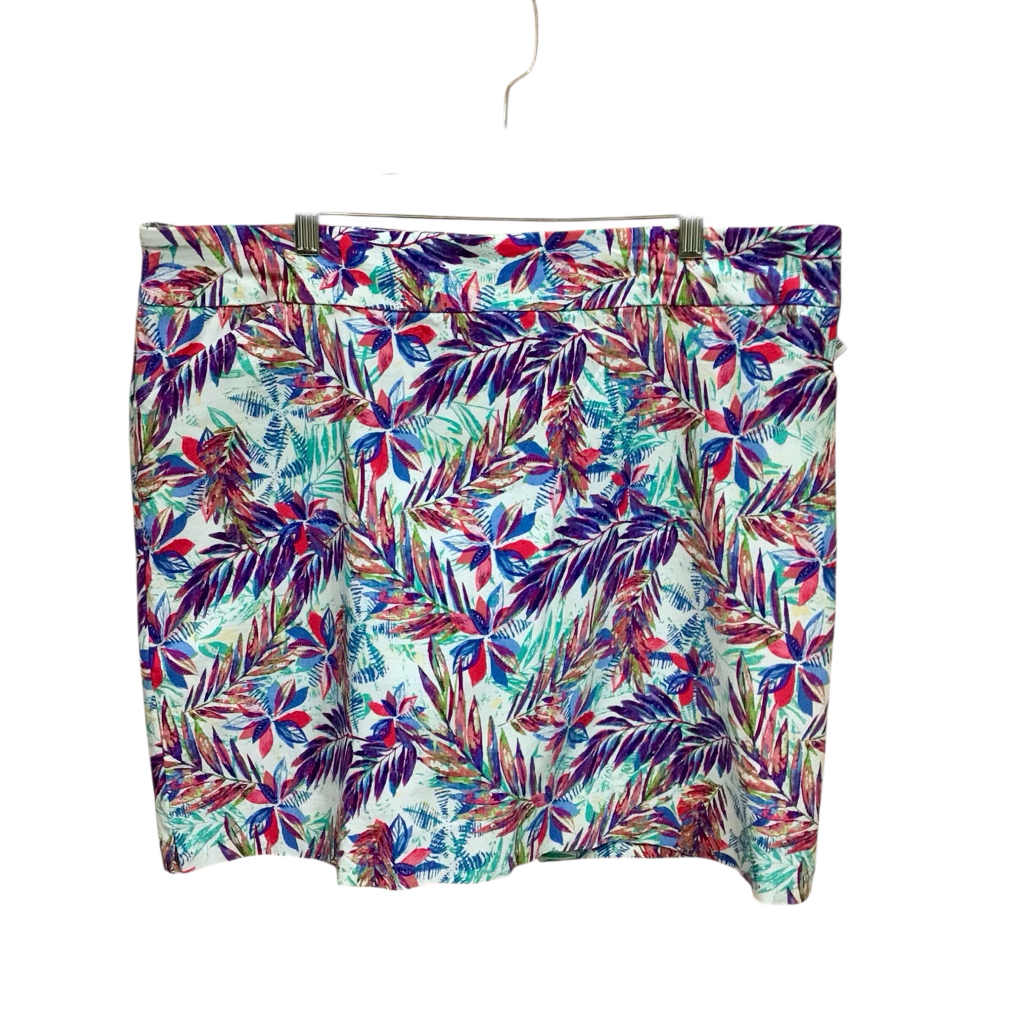 Coral Bay Tropical Palm Skort Size XL