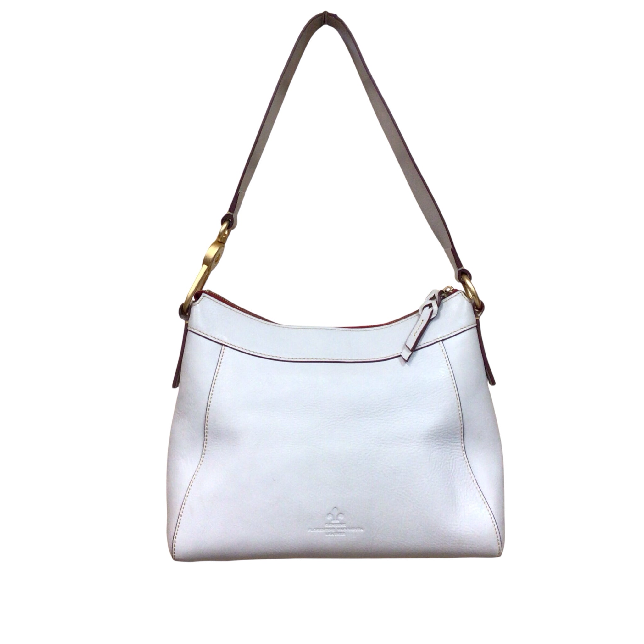Dooney & Bourke Vintage Gray Florentine Leather Shoulder Bag