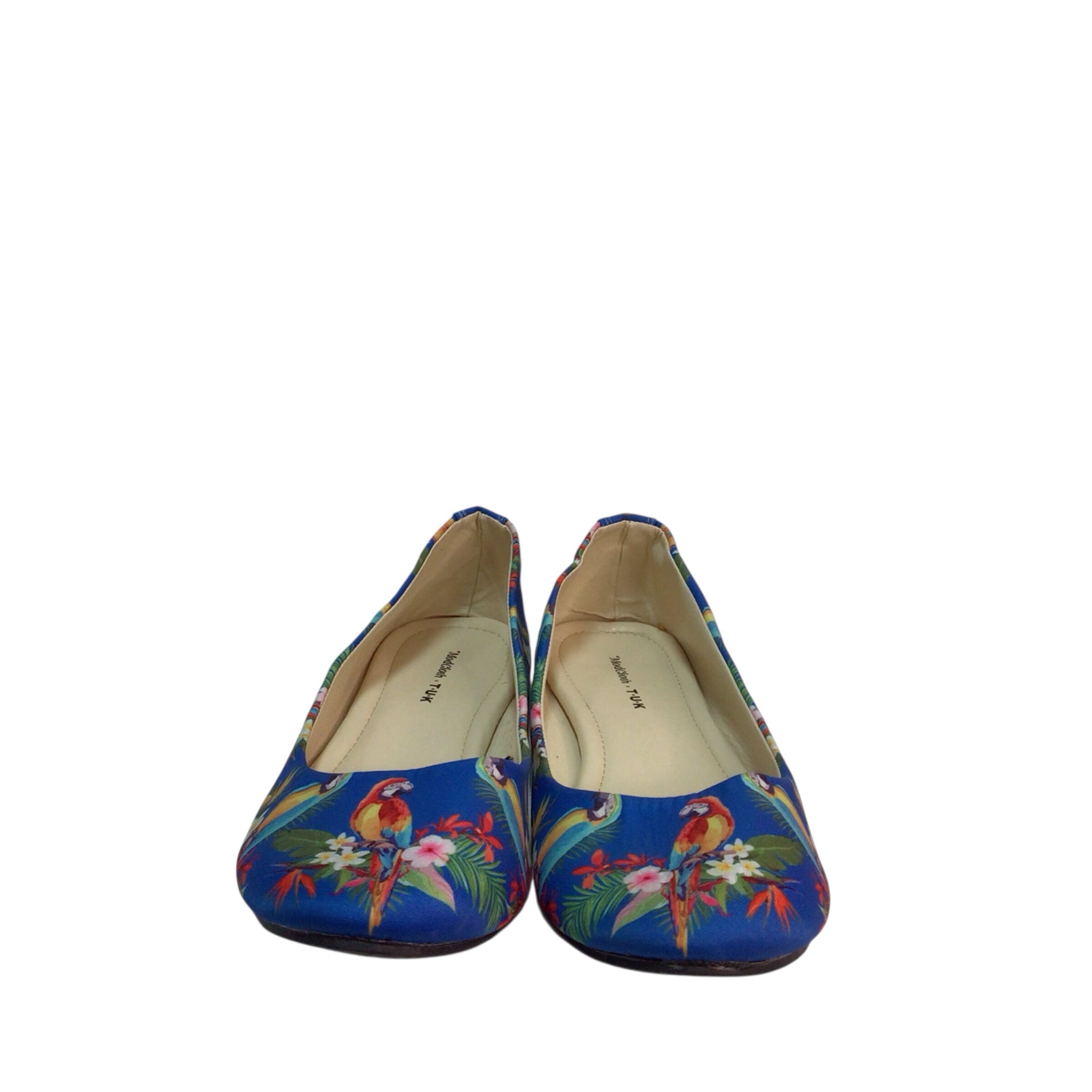 Modcloth Tuk Parrots Flats Size 8