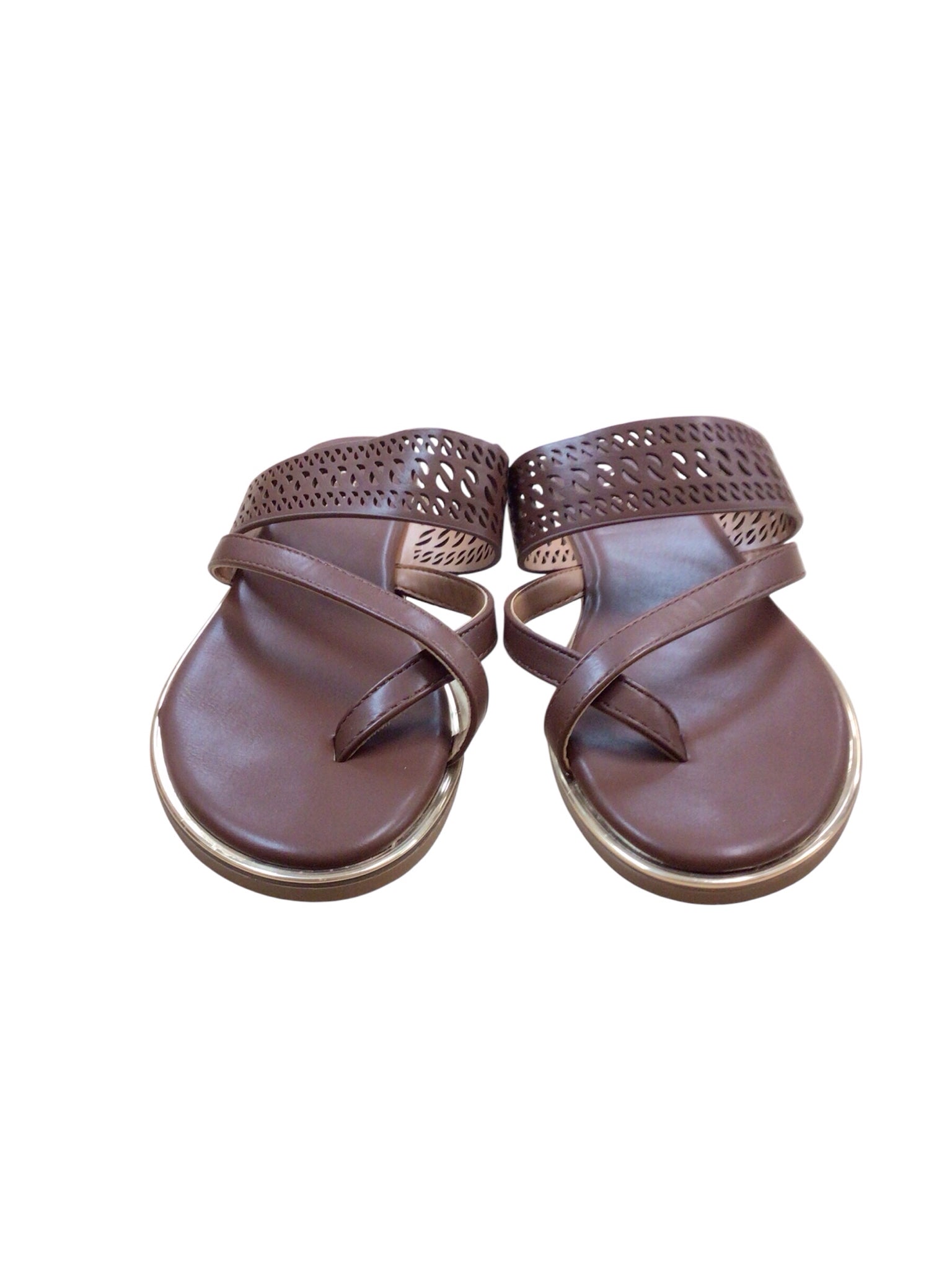 Kensie "Mia" Women's Chocolate Brown Sandals Size 7