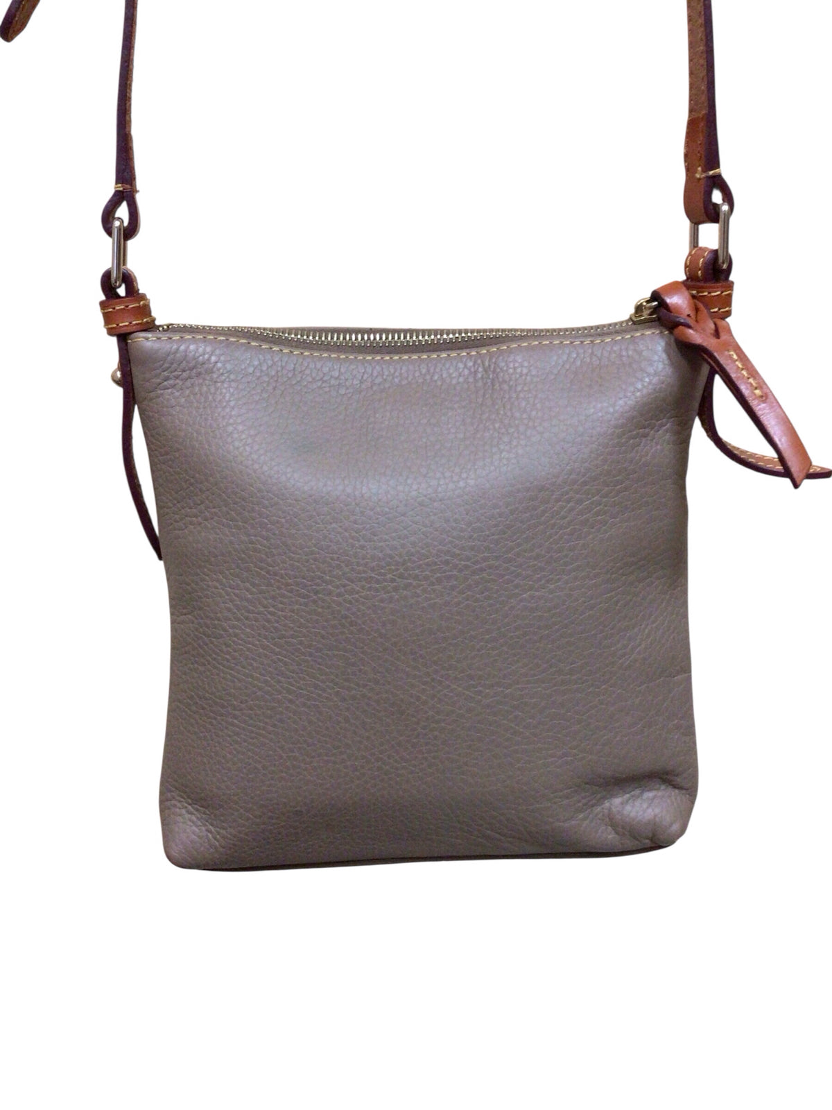 Dooney & Bourke Light Brown Pebbled Leather Crossbody
