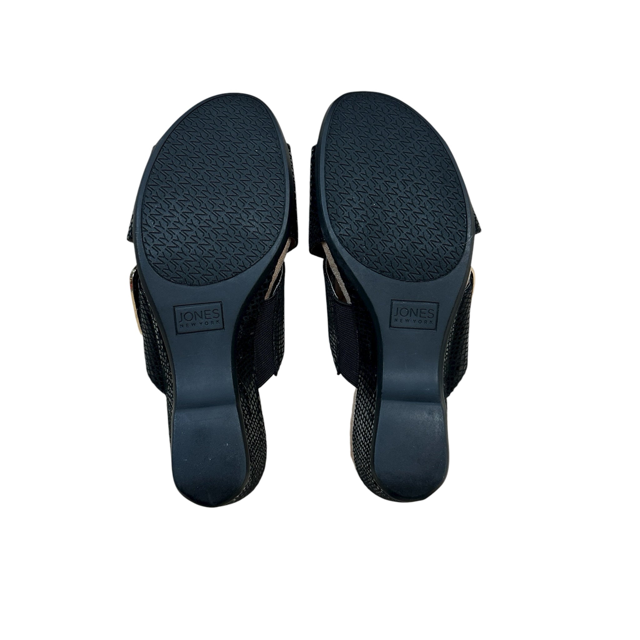 Jones New York "Elzaa" Size 7.5 Black Sandals