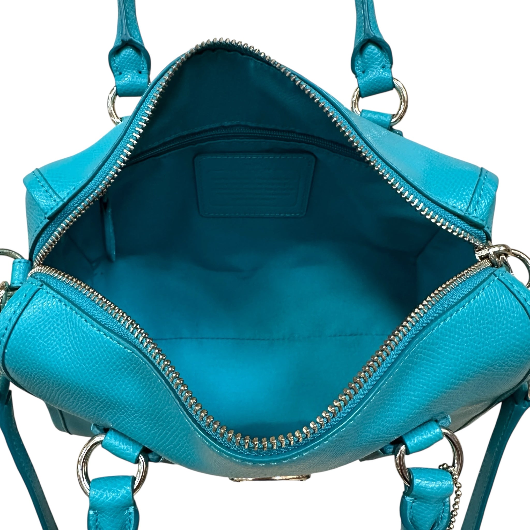 Coach Teal Small Satchel Crossbody Bag