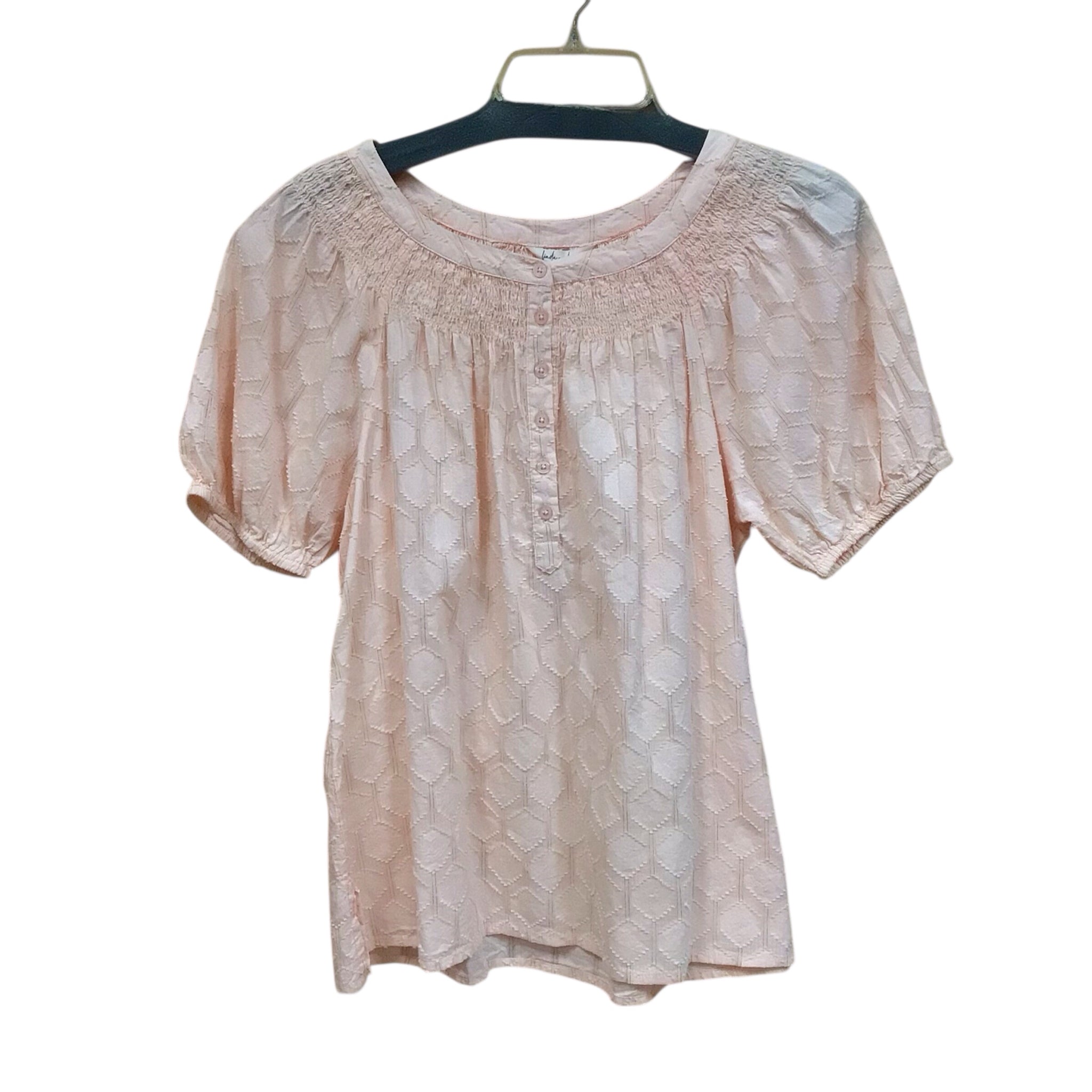 Linda Anderson Pink Short Sleeve Top Size Small NWT