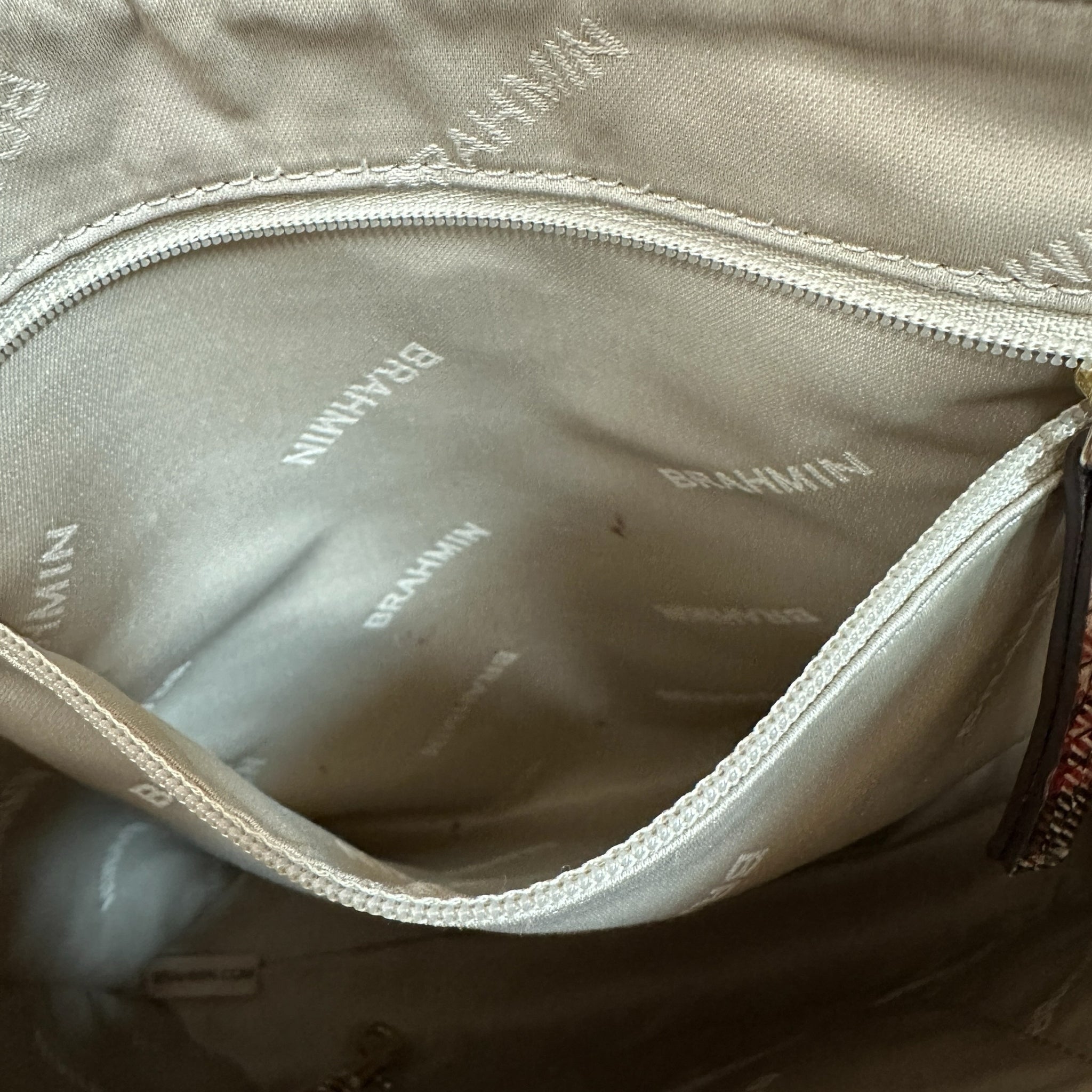 Brahmin "Katie" Red Tartan Crossbody Bag