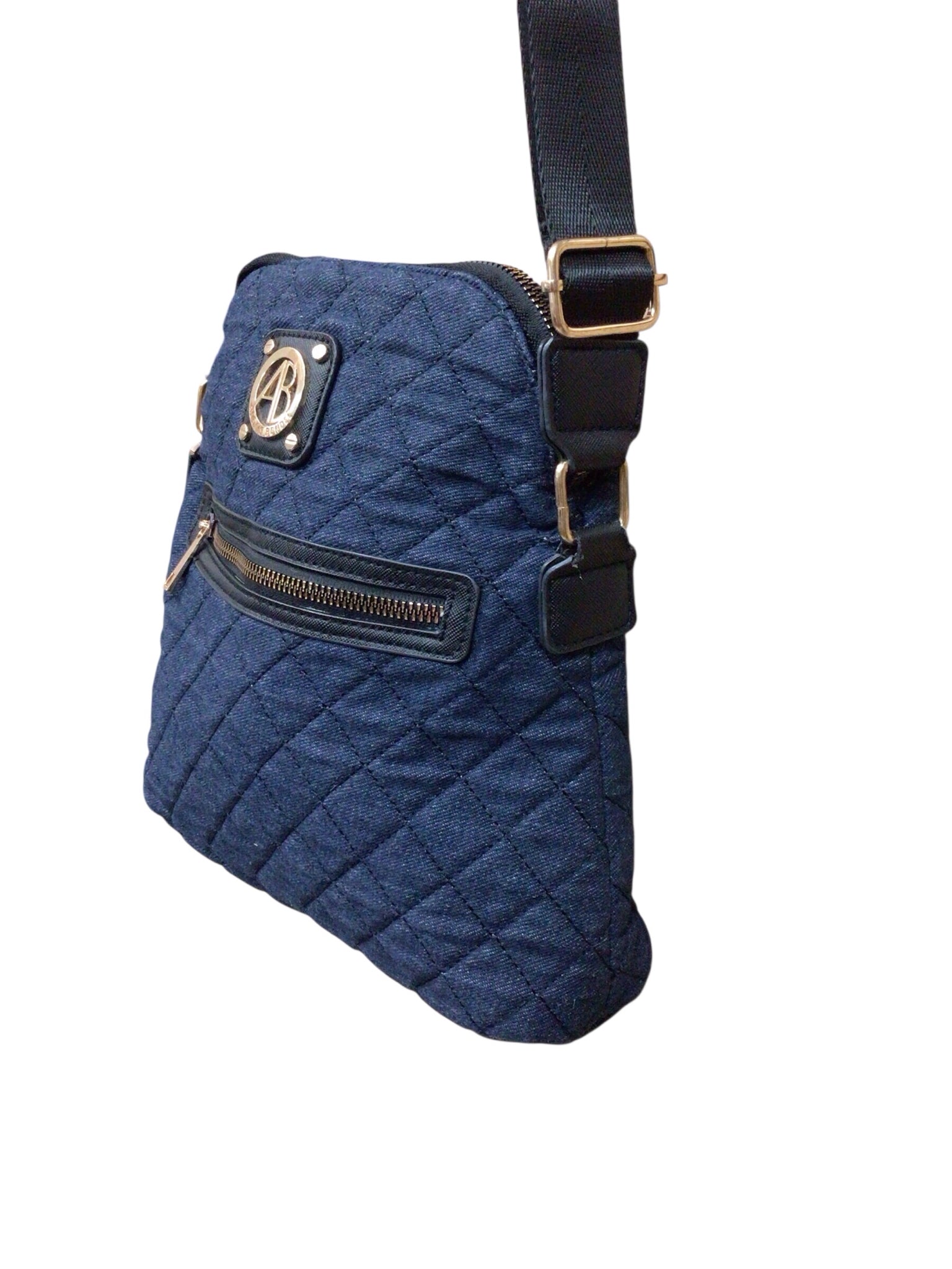 Alexis Bendel Denim Colored Dome Shaped Crossbody