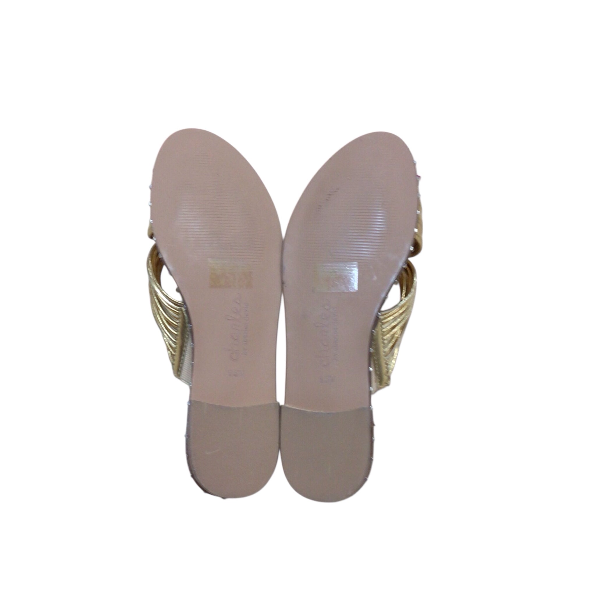 Charles by Charles David Gold Sandals Size 7.5
