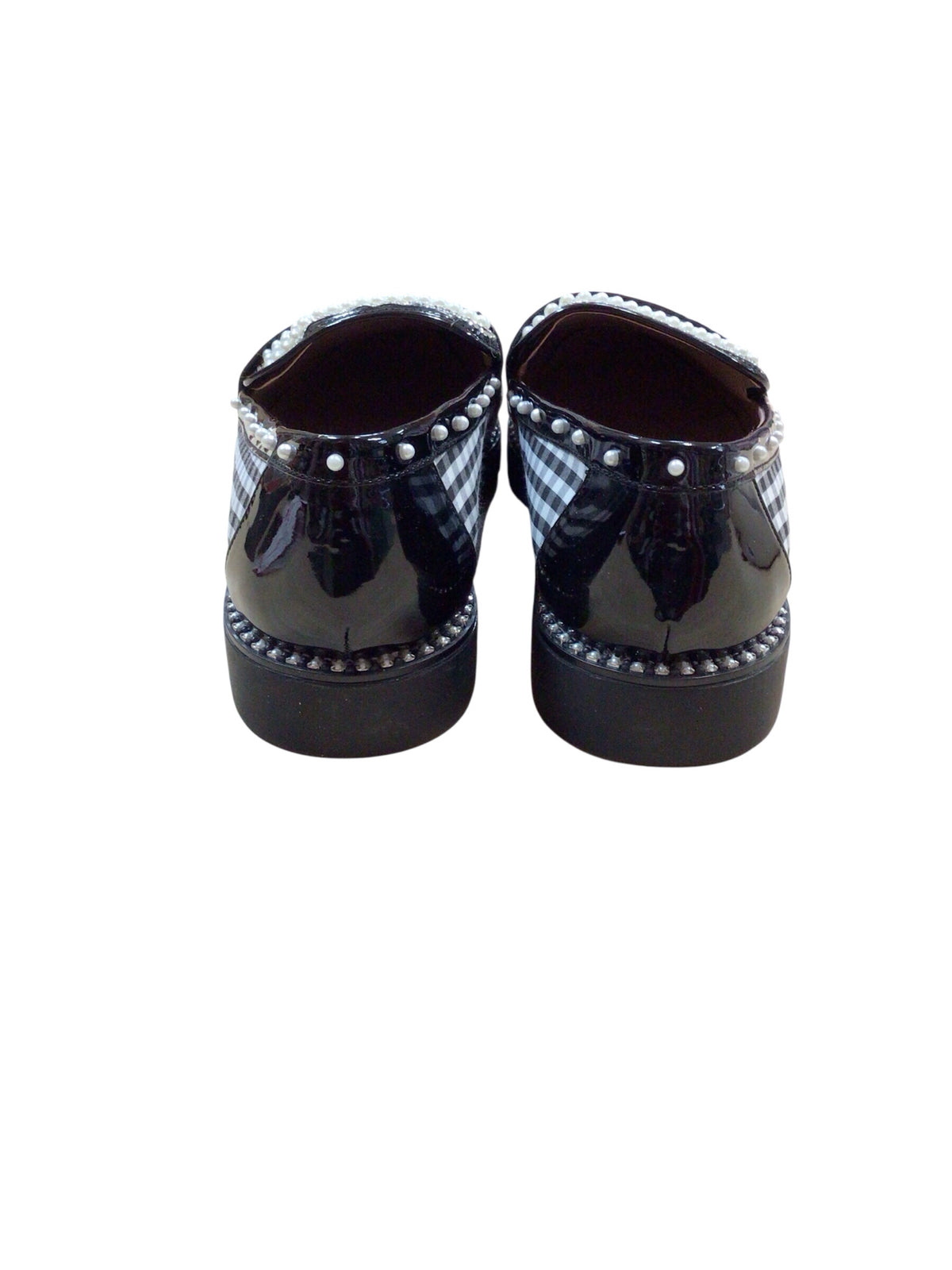 Betsey Johnson Darian Black White Loafers Size 11