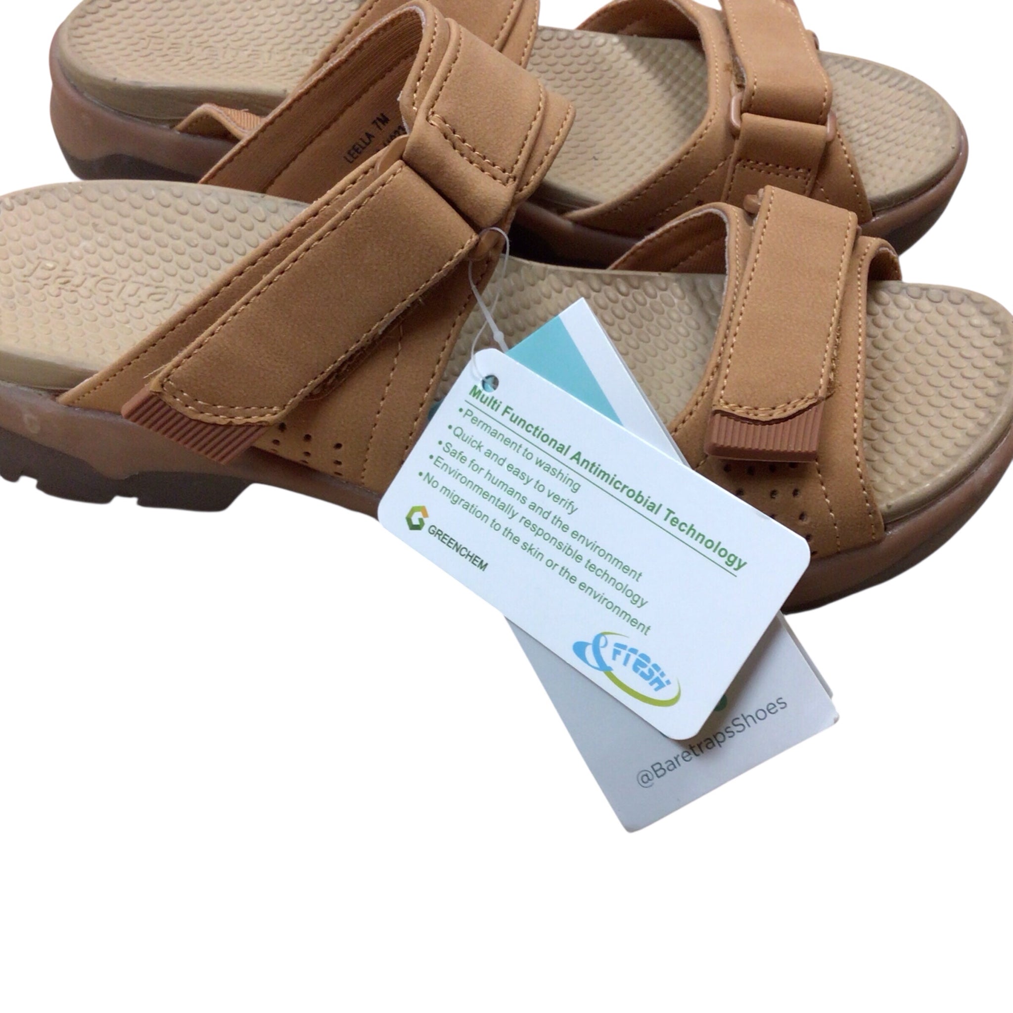 Baretraps Leella Light Brown Sandals Size 7 NWT