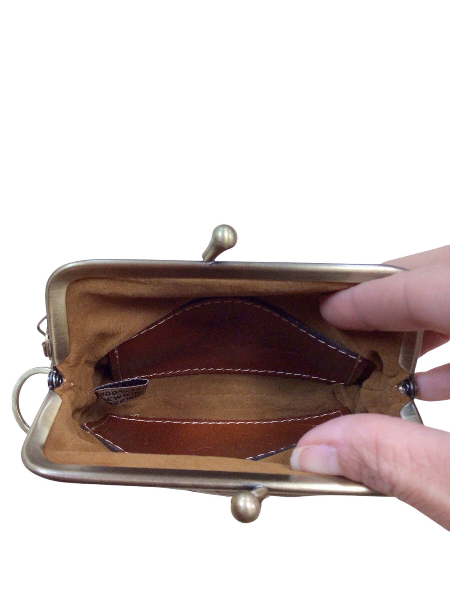 Patricia Nash Heritage Large Borse Leather Keychain Coin Case
