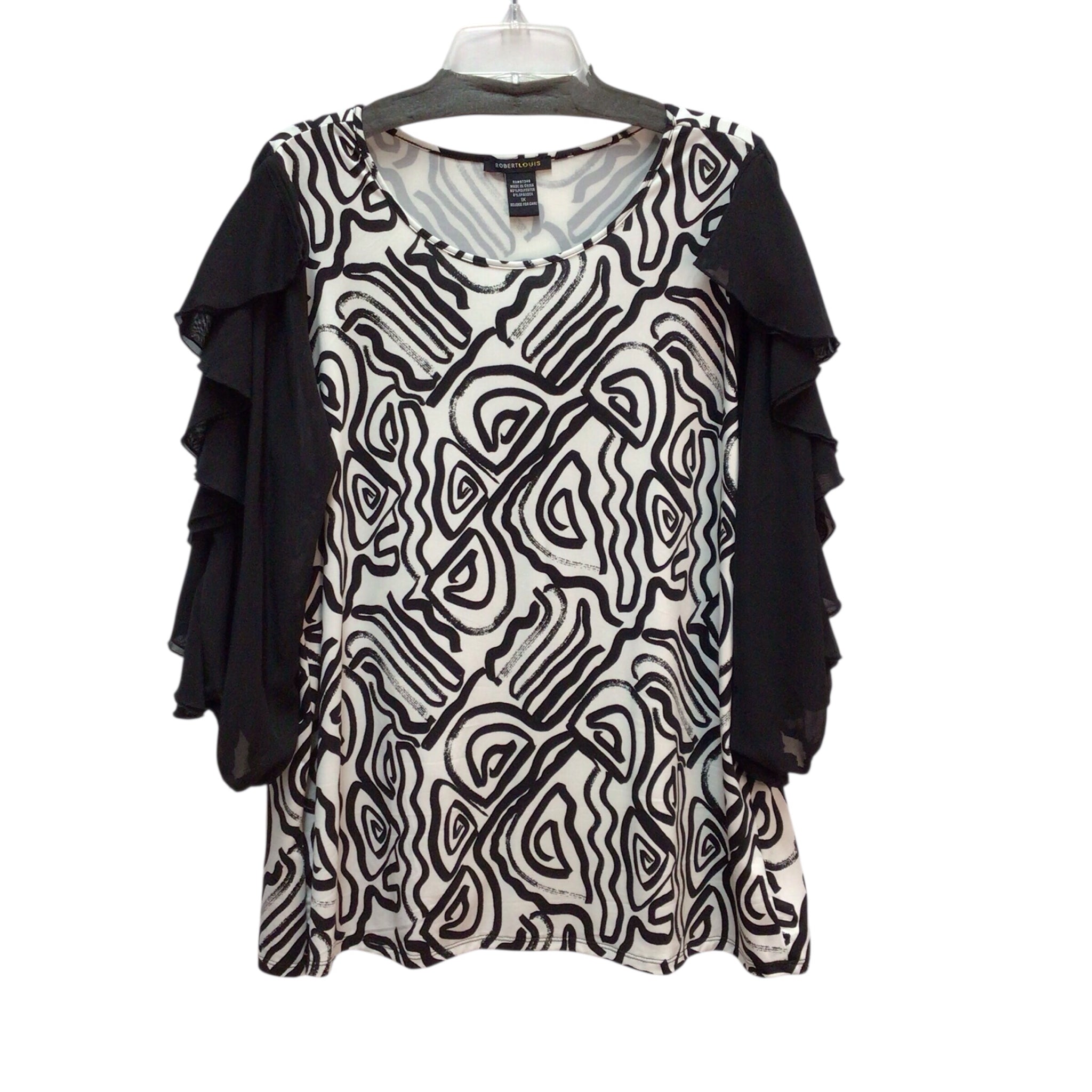 Robert Louis Long Sleeve Top Size 1X NWT