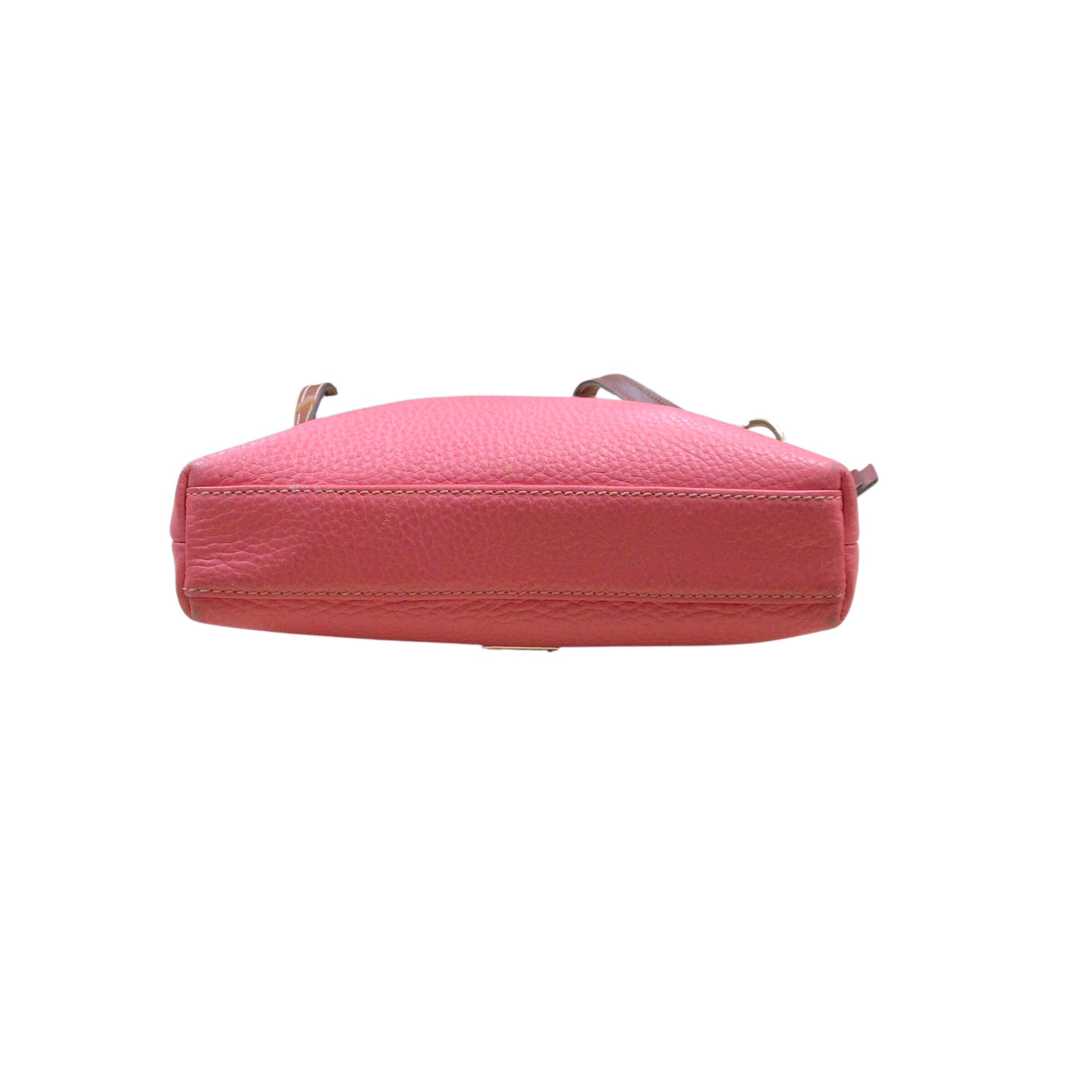 Dooney & Bourke Pink Pebbled Leather Crossbody Bag with Matching Coin Purse