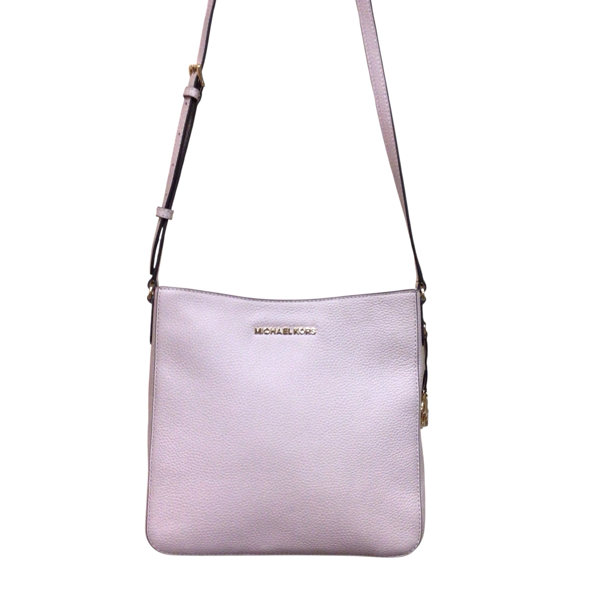 Michael Kors "Jet Set" Travel Pink Leather Crossbody Bag