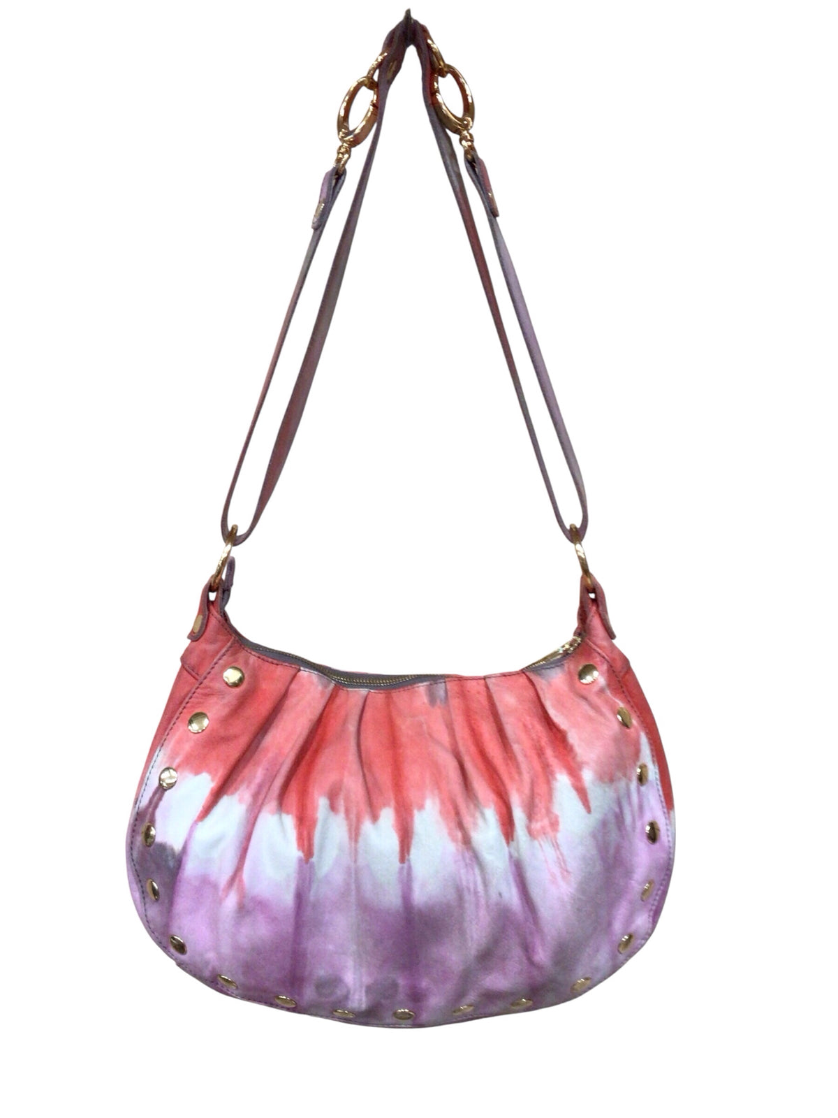 Hammitt Avalon Tie-Dye Leather Hobo Crossbody Shoulder Bag
