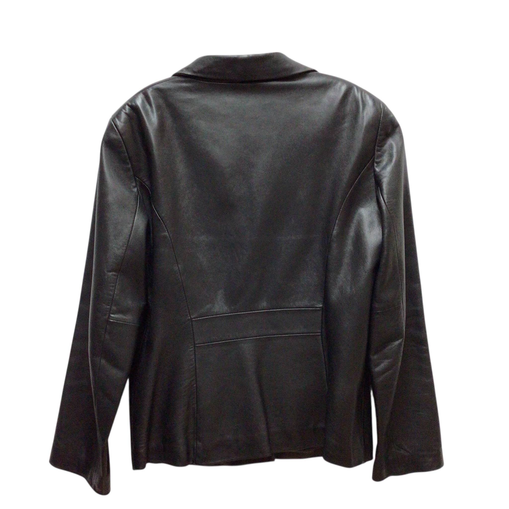 Ann Taylor Black Leather Jacket Size M
