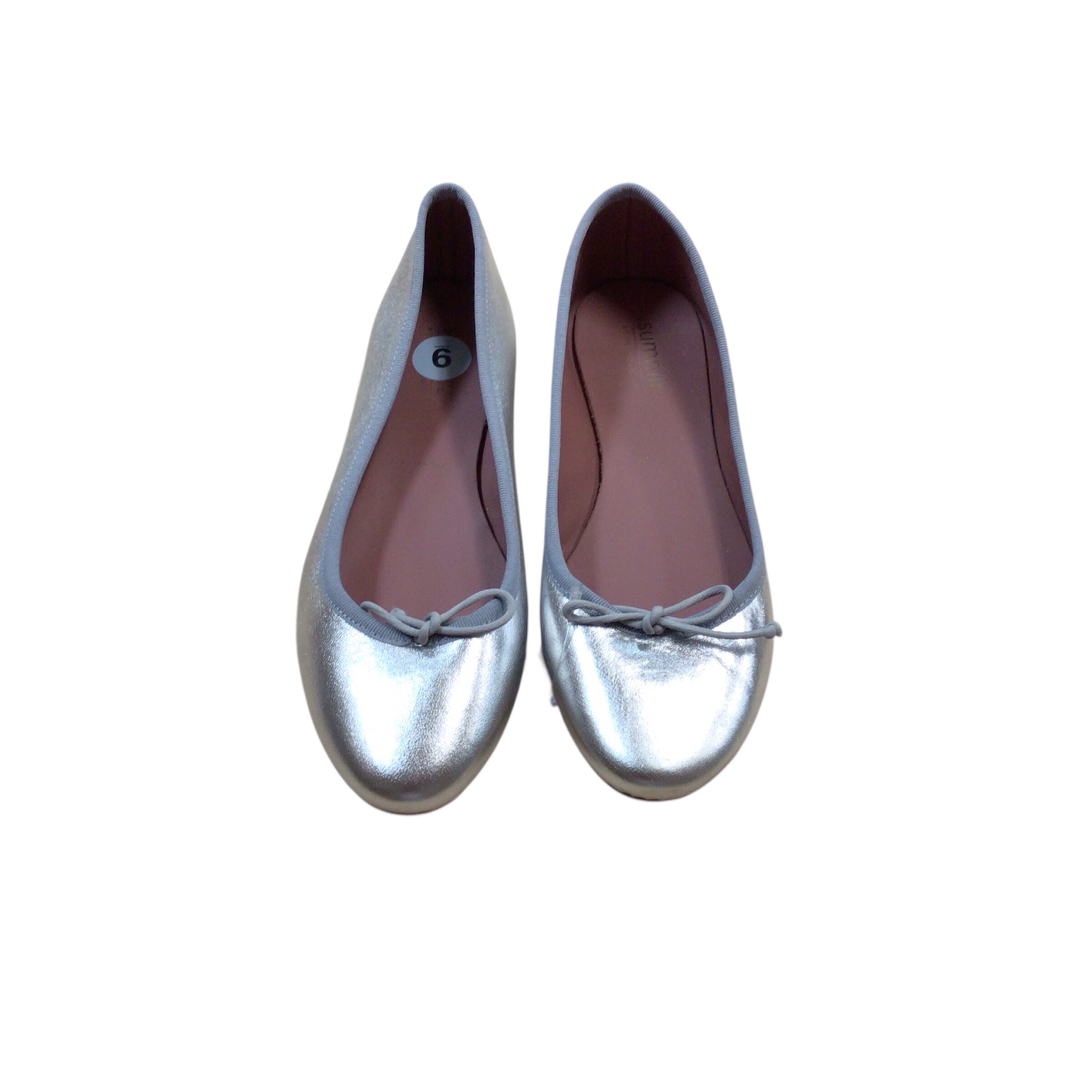 White Mountain Silver Ballet Flats Size 9 Flats