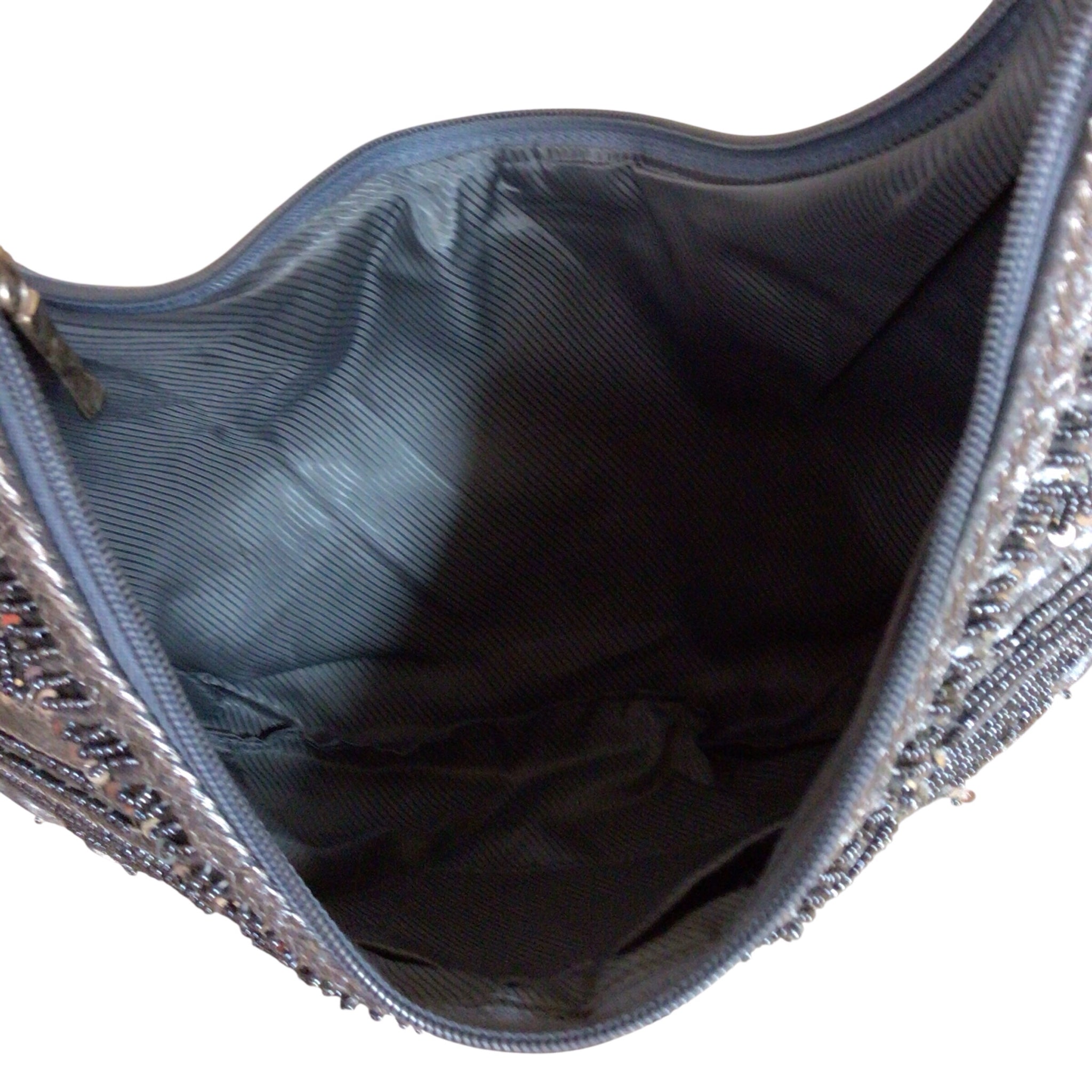 Fashion Pewter Sequin Shoulder Bag