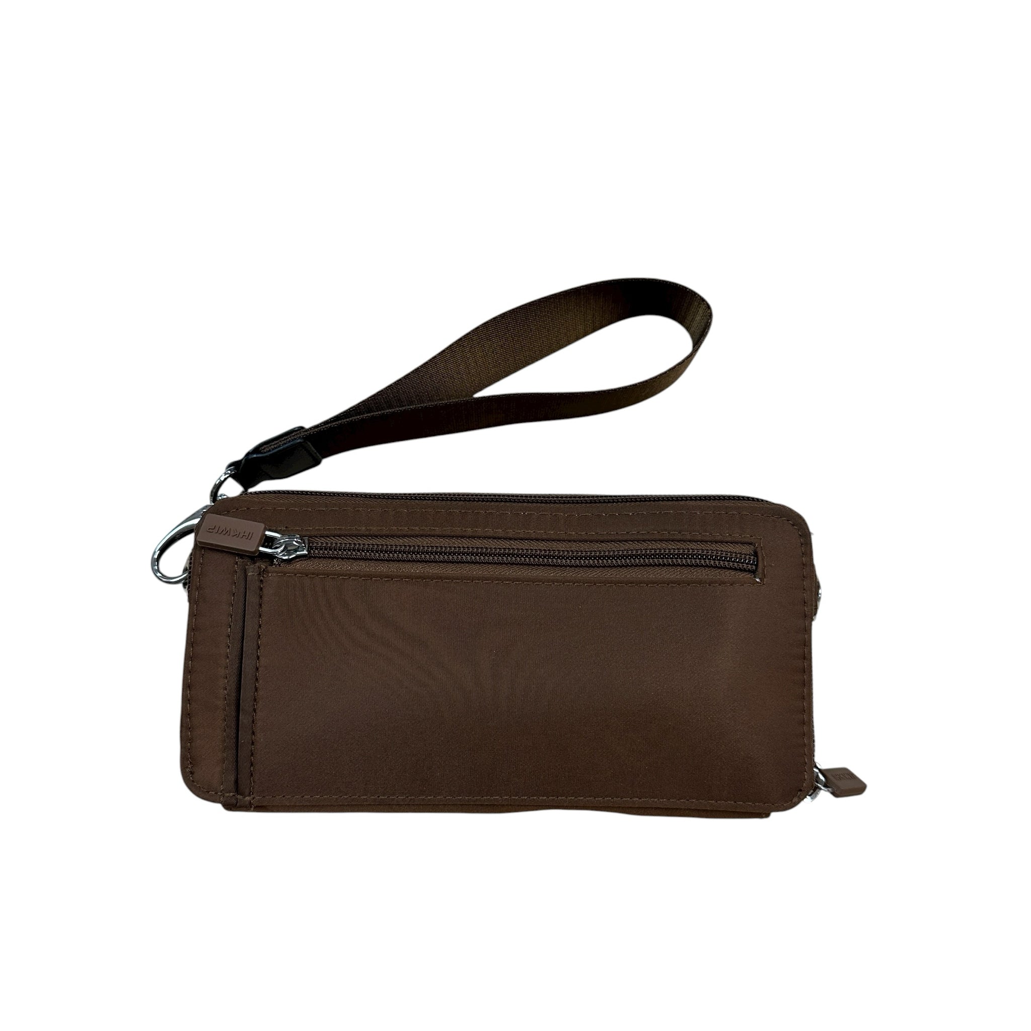 IHKWIP Brown Wallet Wristlet with Crossbody Strap